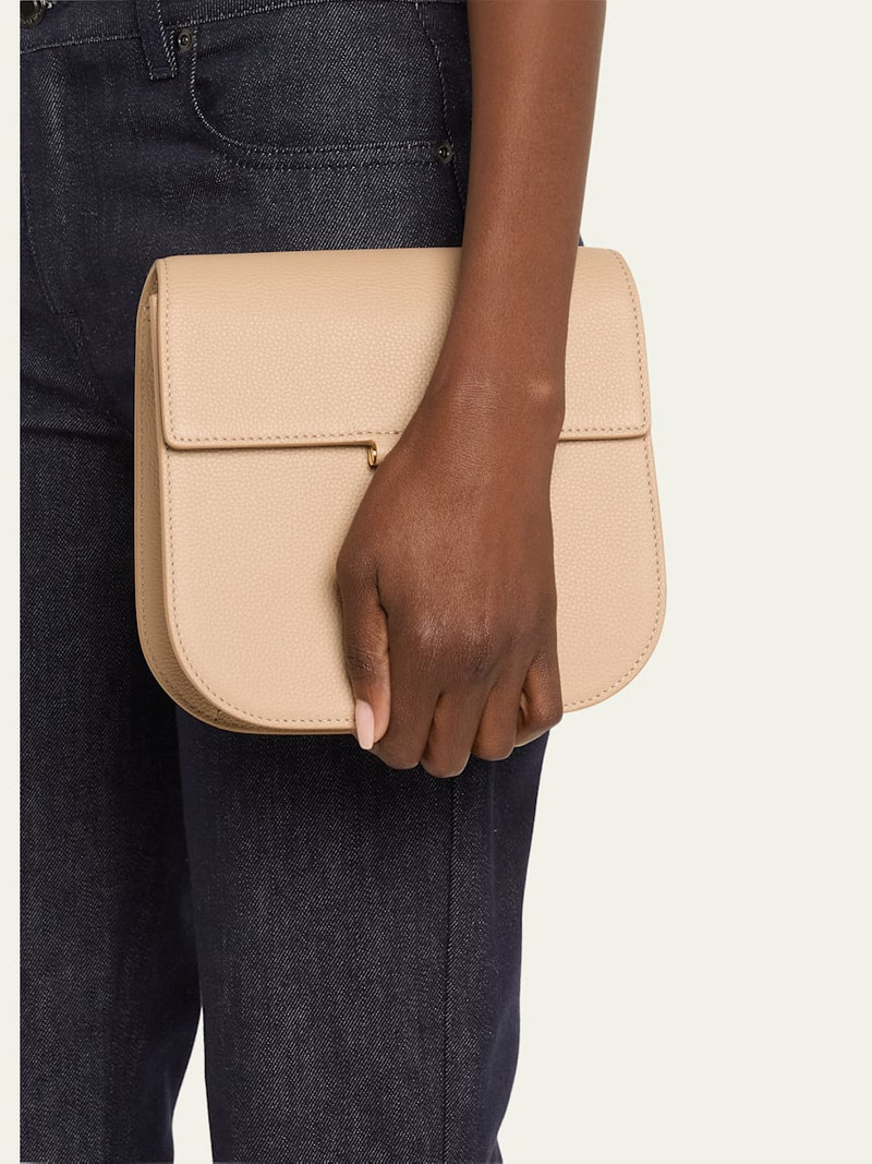 TOM FORD Tara Mini Shoulder Bag in Grained Leather outlook