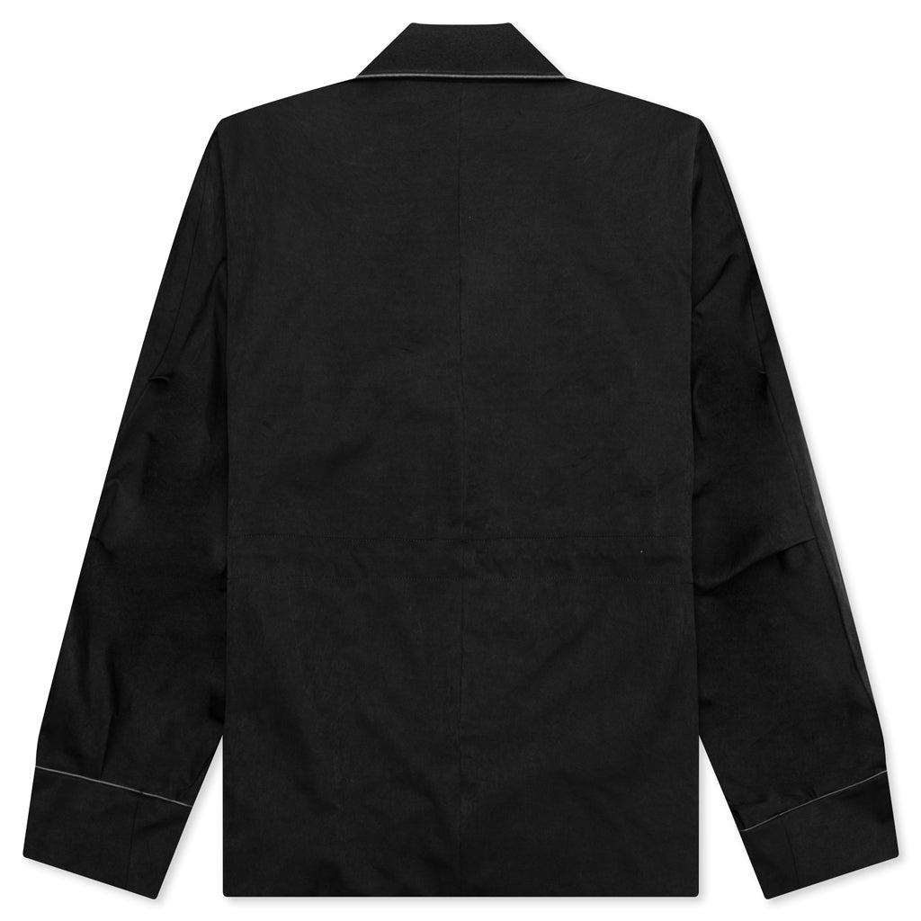 FAUX SUEDE JACKET - BLACK - 2
