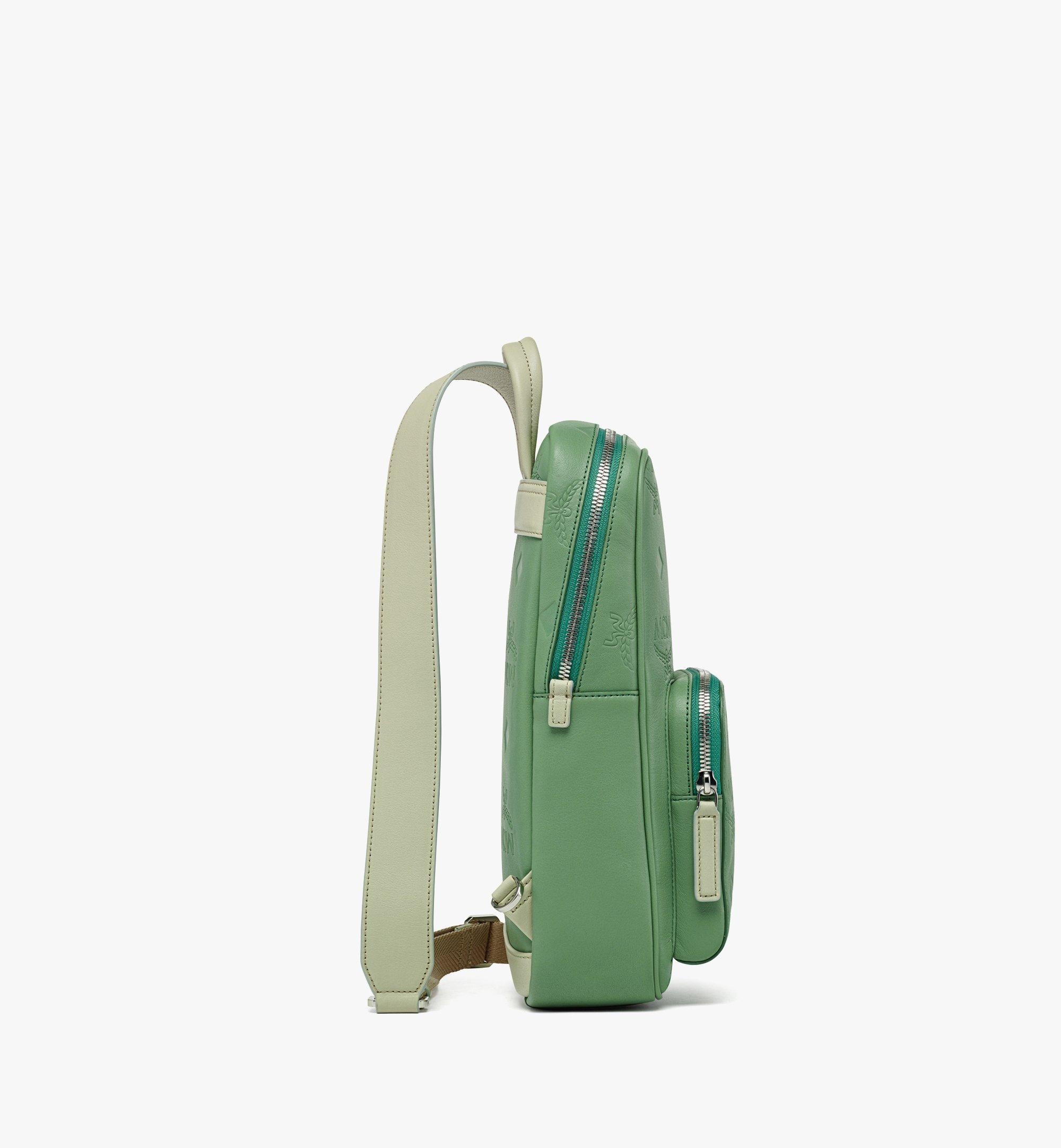 Aren Sling Bag in Embossed Monogram Leather - 3