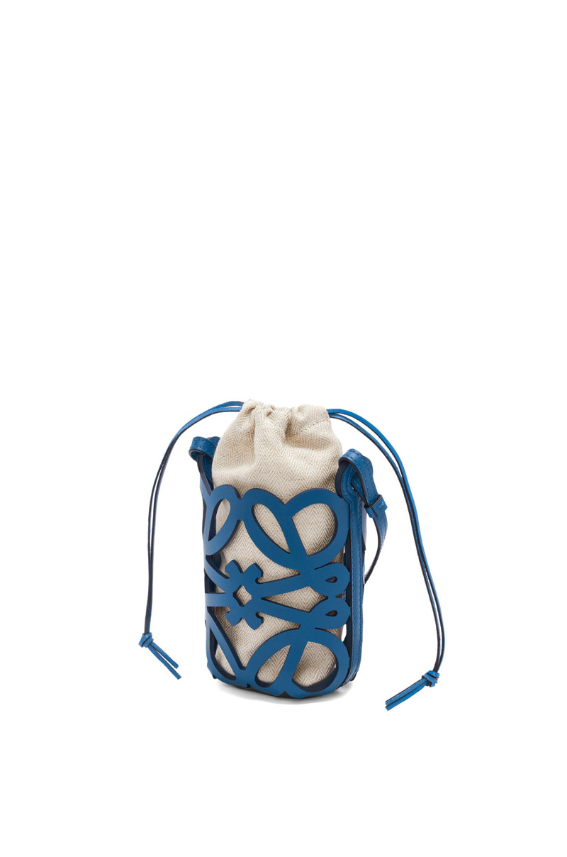 Loewe Anagram cut-out pocket in classic calfskin and canvas outlook
