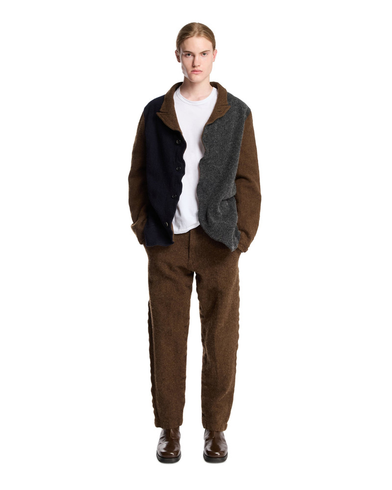 Comme des Garçons SHIRT Brown Wool Trousers outlook