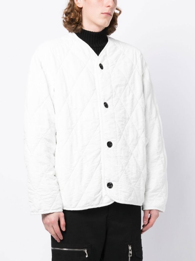 quilted button-down jacket - 3