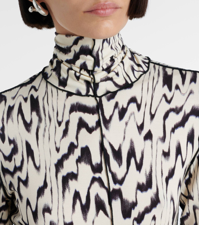 White Label Audrey printed jersey turtleneck top 4
