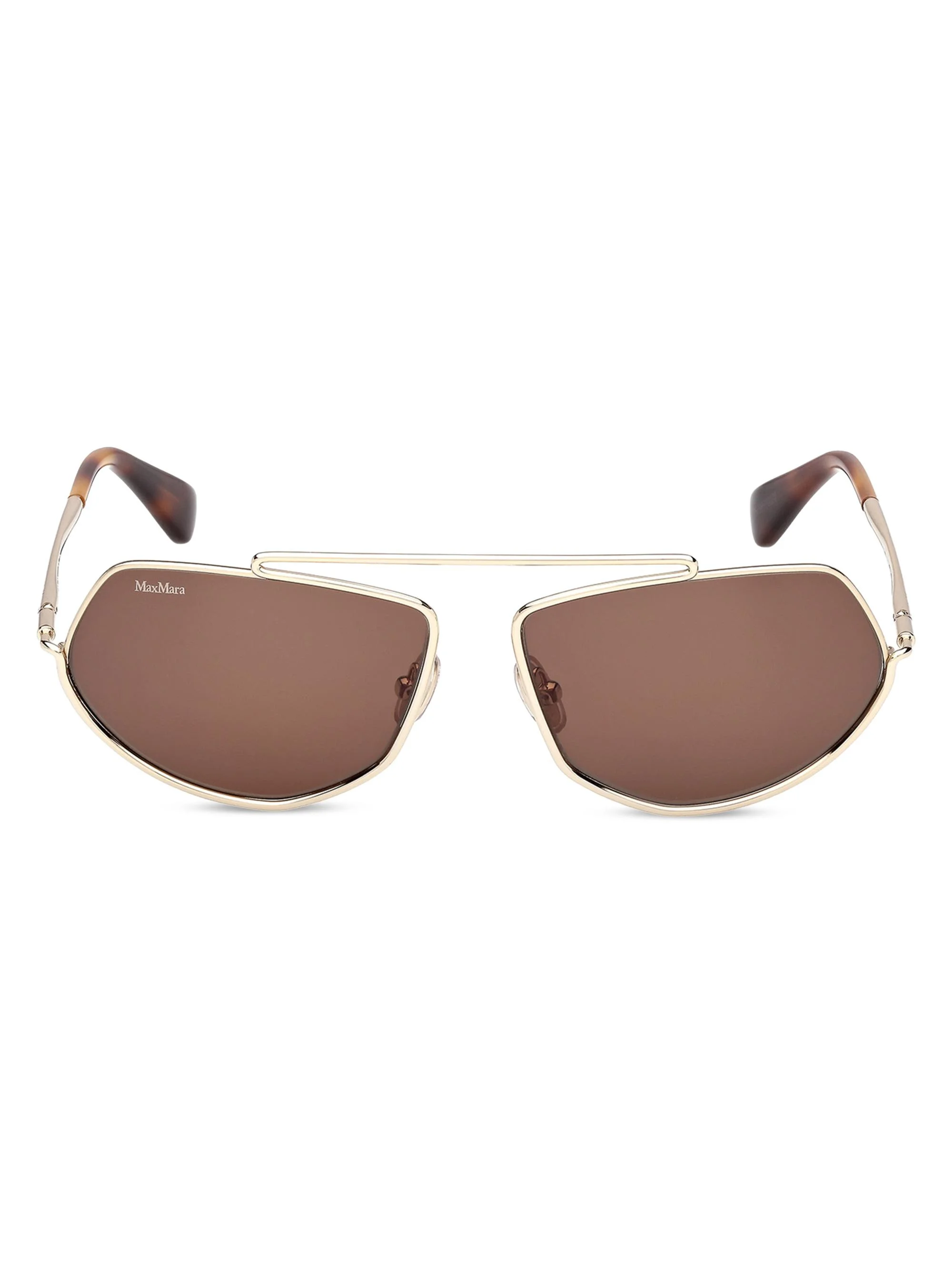 Women's Joey 60MM Round Sunglasses - Gold Brown - 1