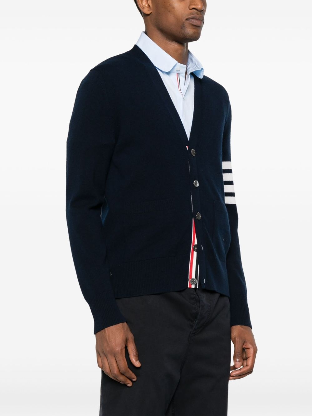 4-Bar virgin-wool cardigan - 3