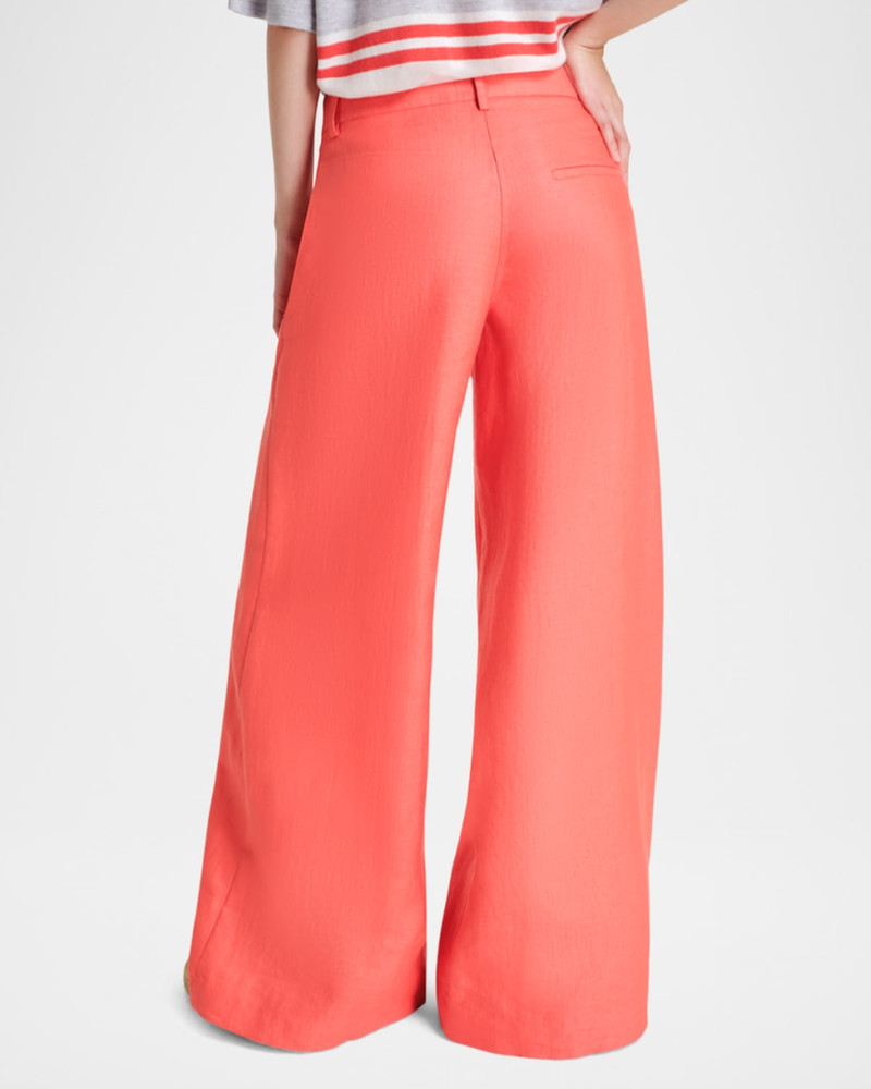 TWP Dees Cotton Linen Wide-Leg Trousers outlook