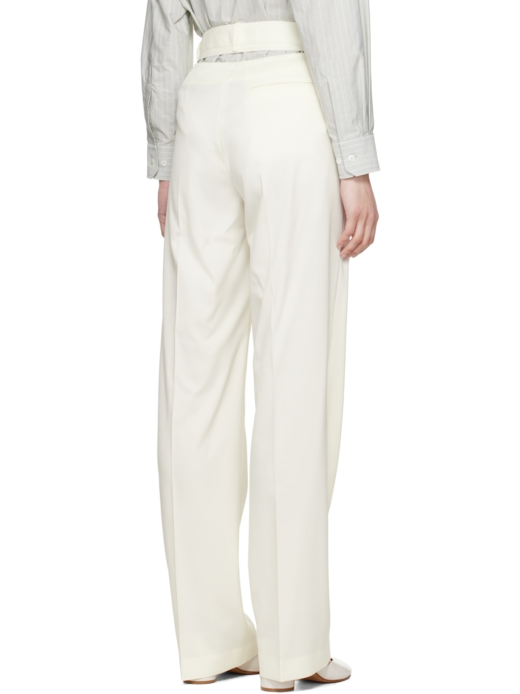 Off-White Tailoring Wool Blend Trousers - 3