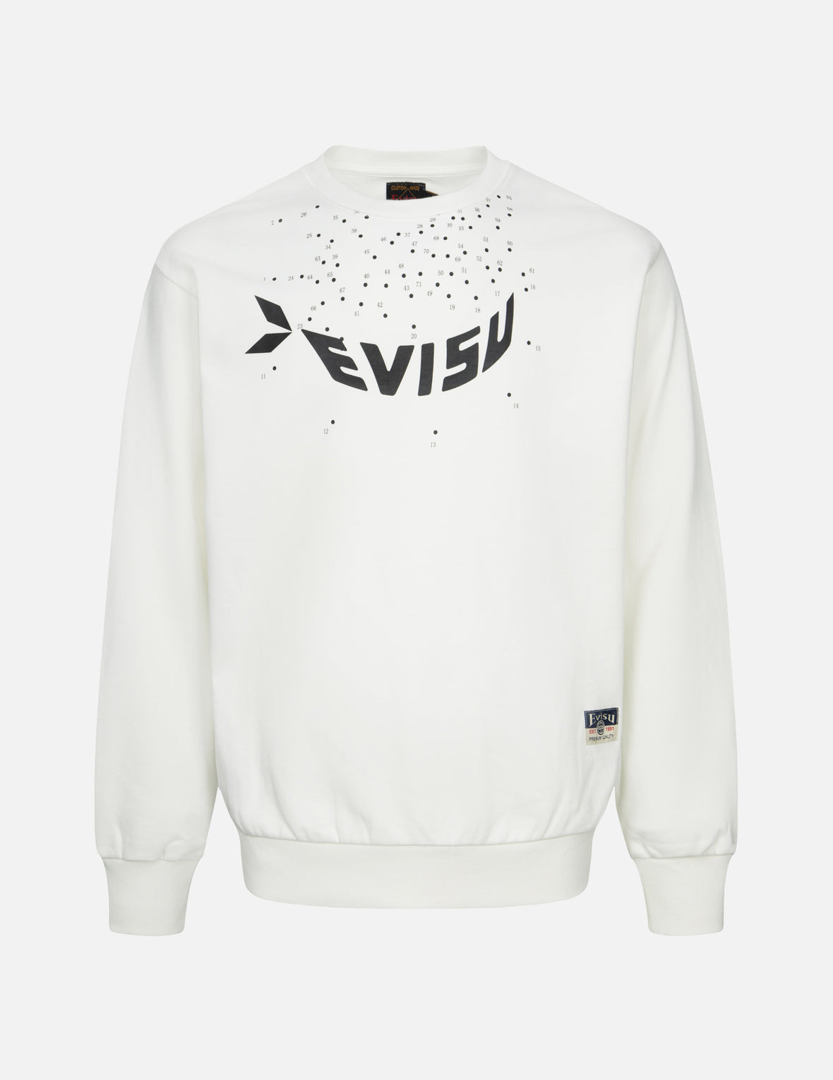 DOT-TO-DOT DARUMA AND LOGO PRINT RELAX FIT SWEATSHIRT - 2