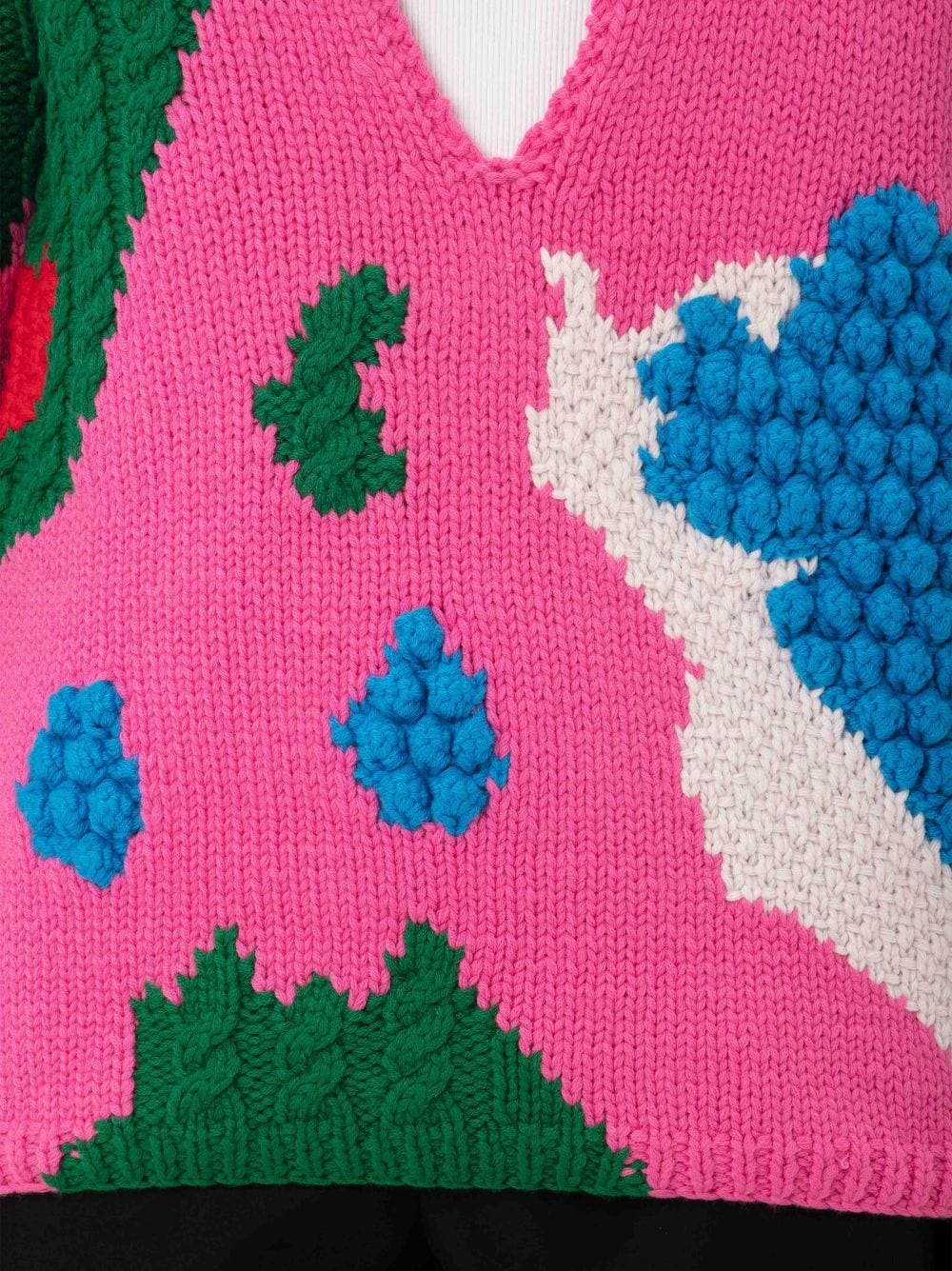 TEXTURED V CUT-OUT JUMPER - 6