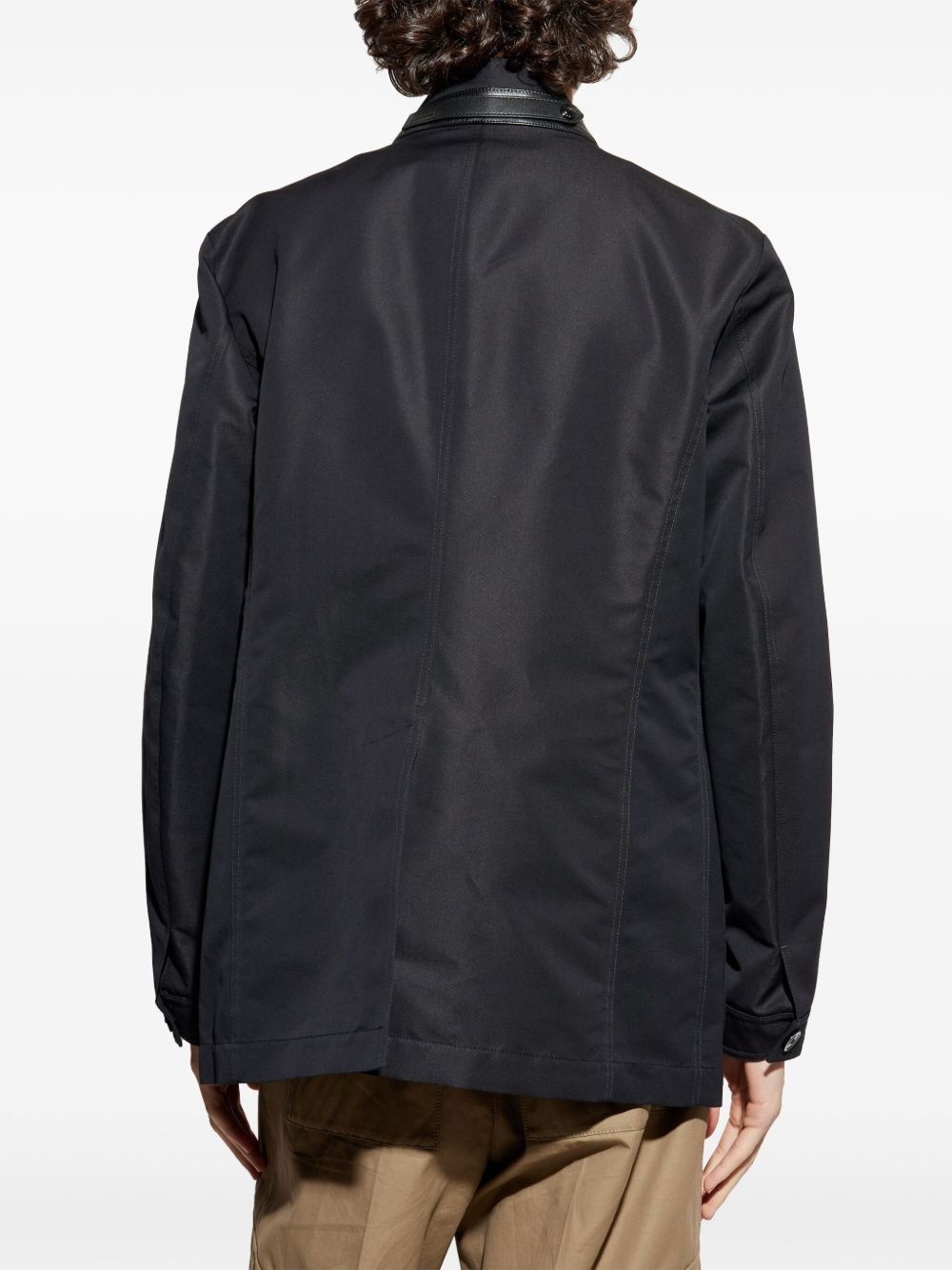 stand collar jacket - 4