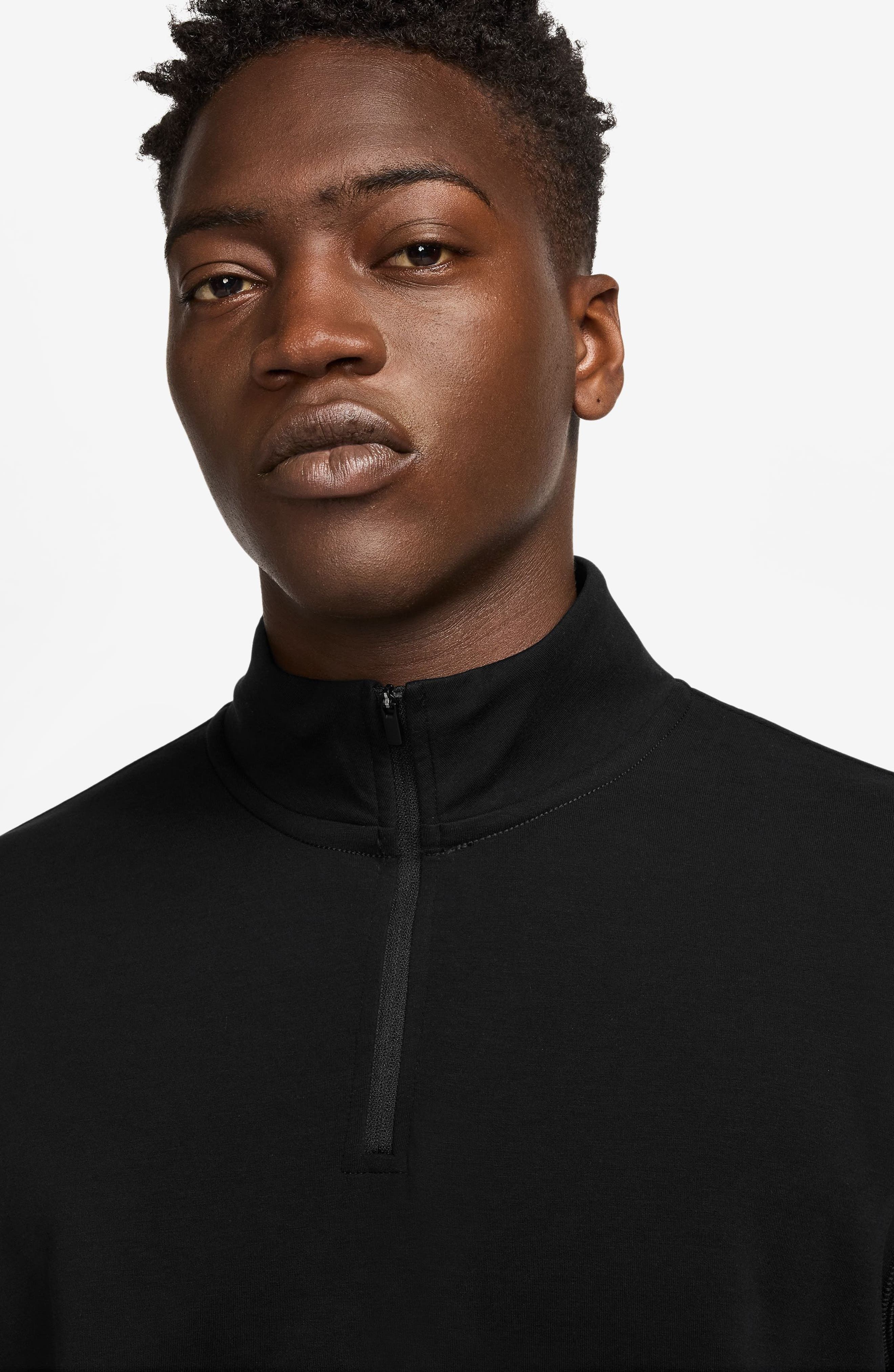 Nike 24.7 ImpossiblySoft Dri-FIT Half Zip Top in Black/Dk Smoke Grey at Nordstrom - 3