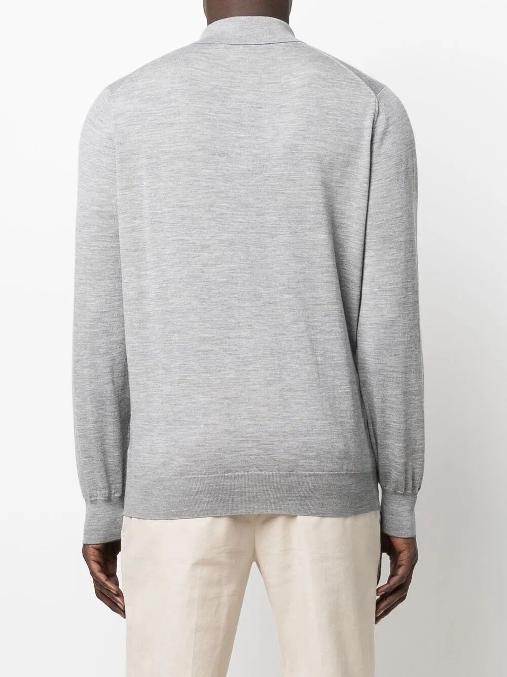 Polo-Style Lightweight Sweater - 3