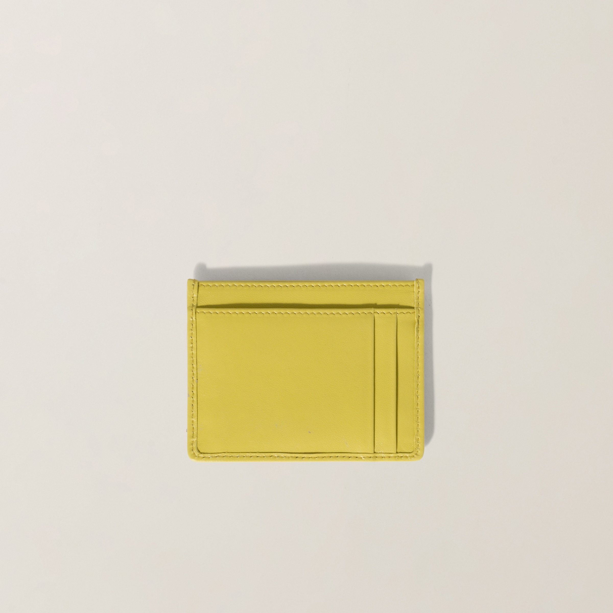 Matelassé nappa leather card holder - 2