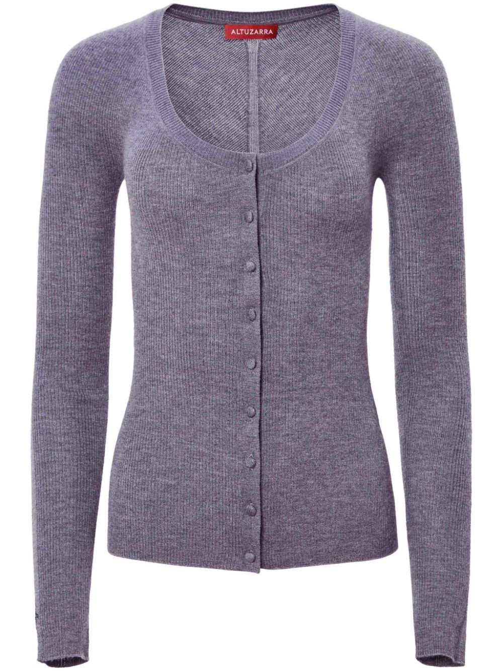 Jones logo-embroidered cashmere cardigan - 1