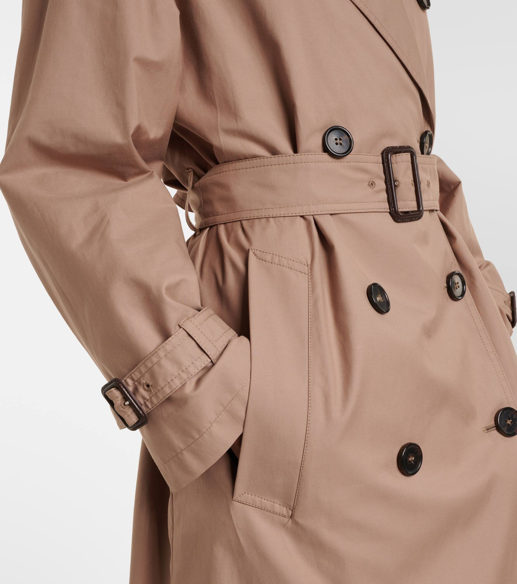 Fiorito cotton-blend twill trench coat - 5