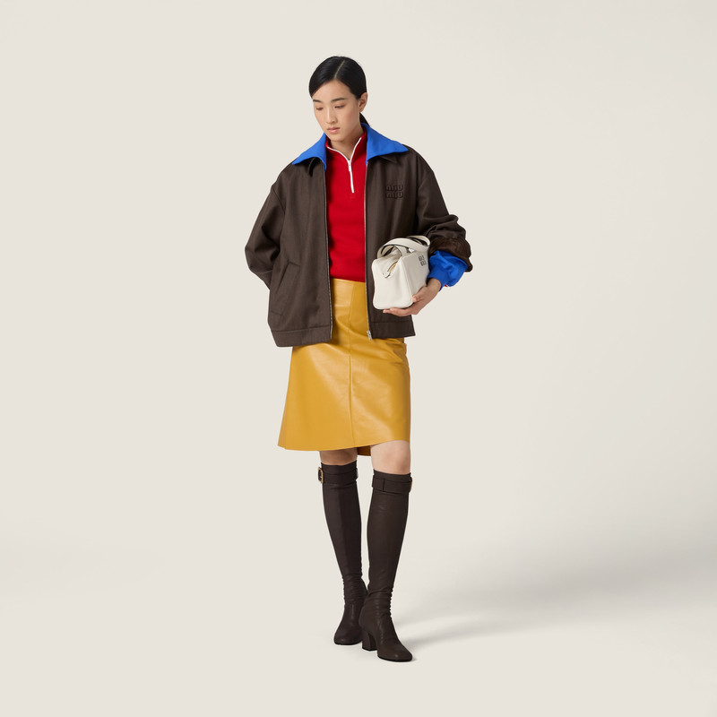 Miu Miu Cover fabric blouson jacket outlook