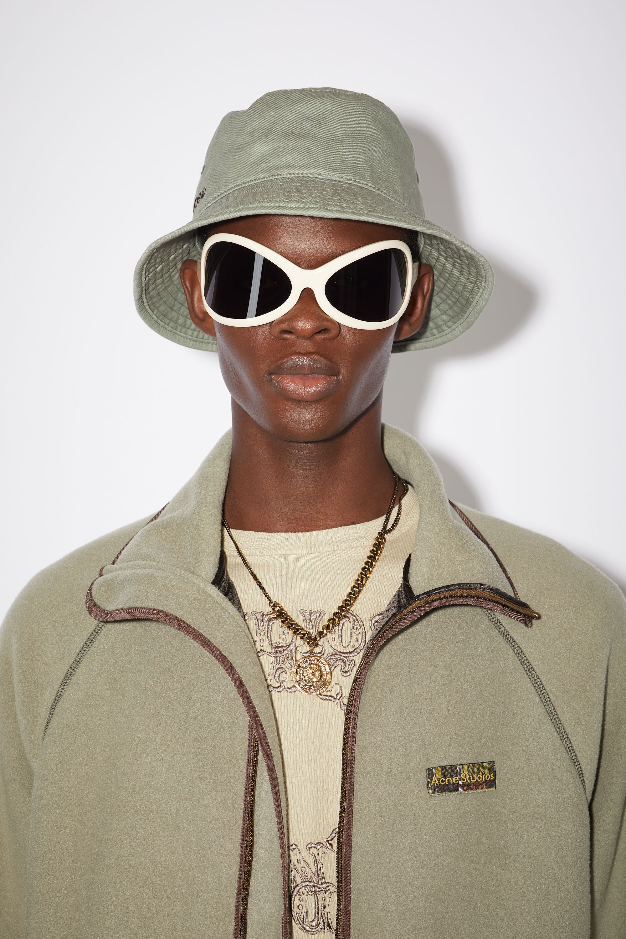 Twill bucket hat - Sage green - 3