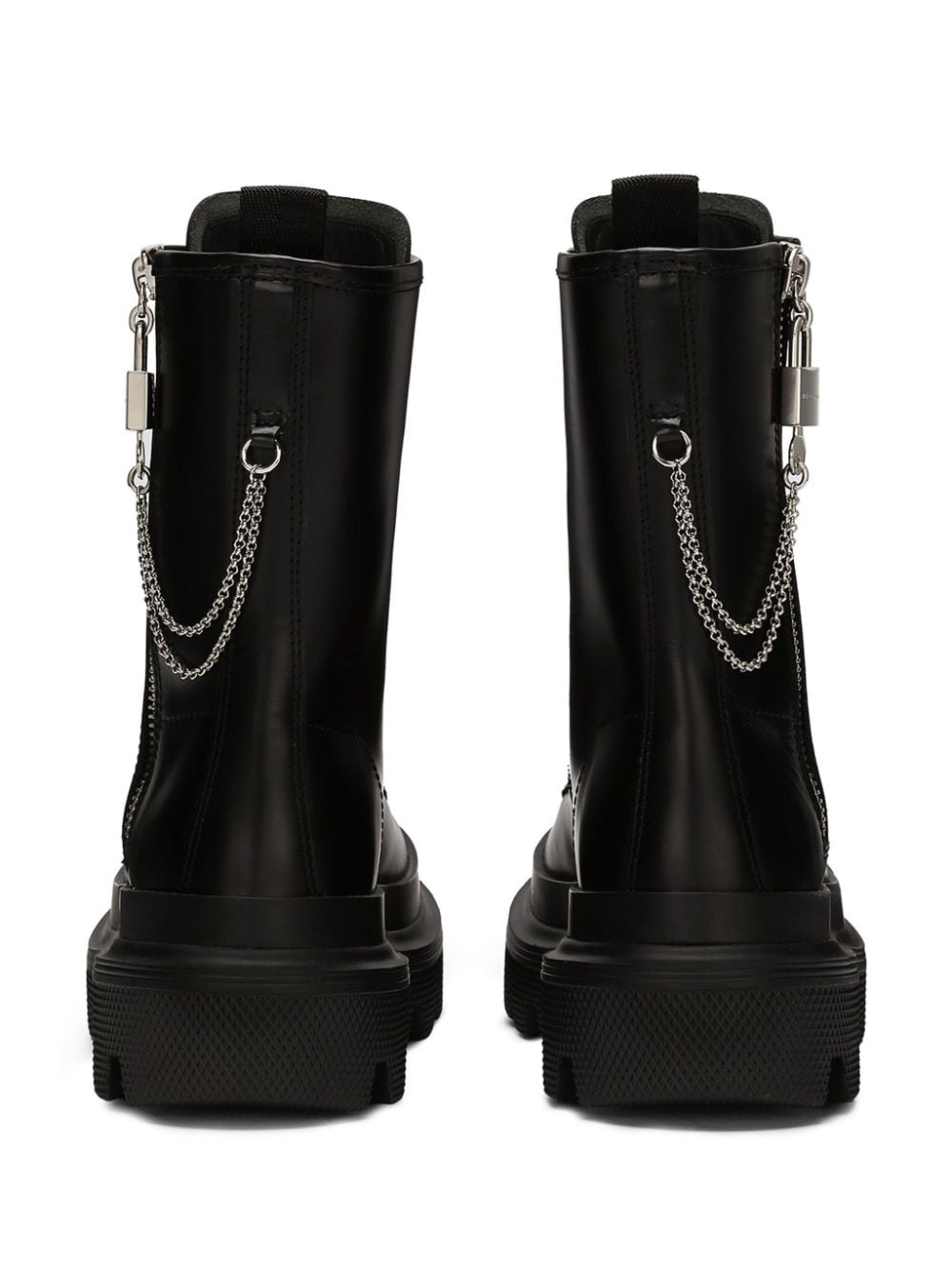 chain-link detail ankle boots - 3