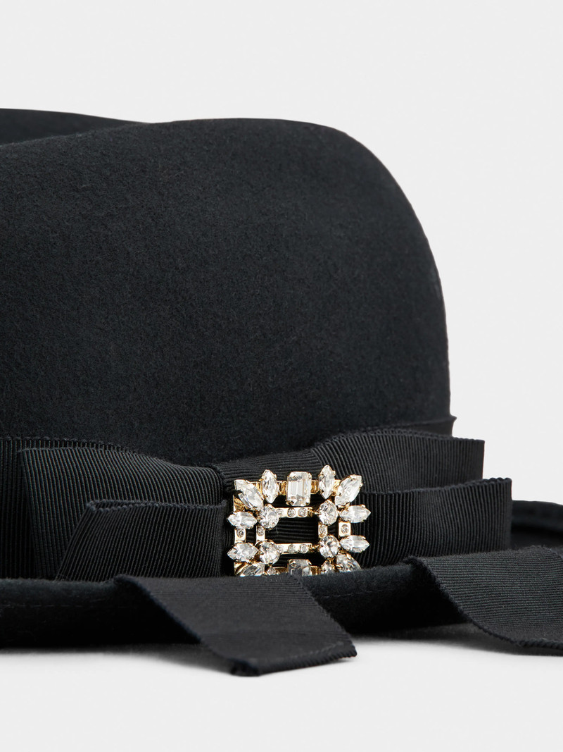 Broche Vivier Bowler Hat in felt 4
