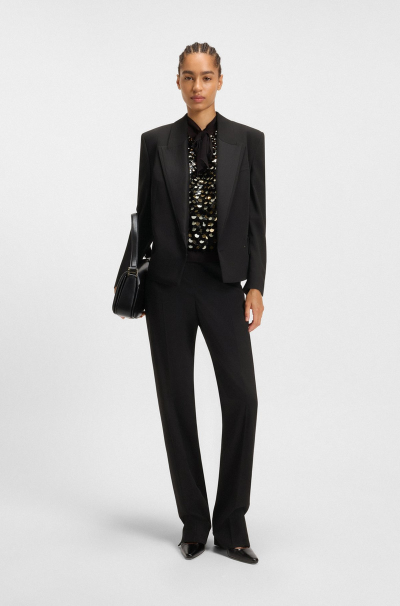 BOSS RELAXED-FIT TUXEDO BLAZER IN VIRGIN-WOOL TWILL outlook