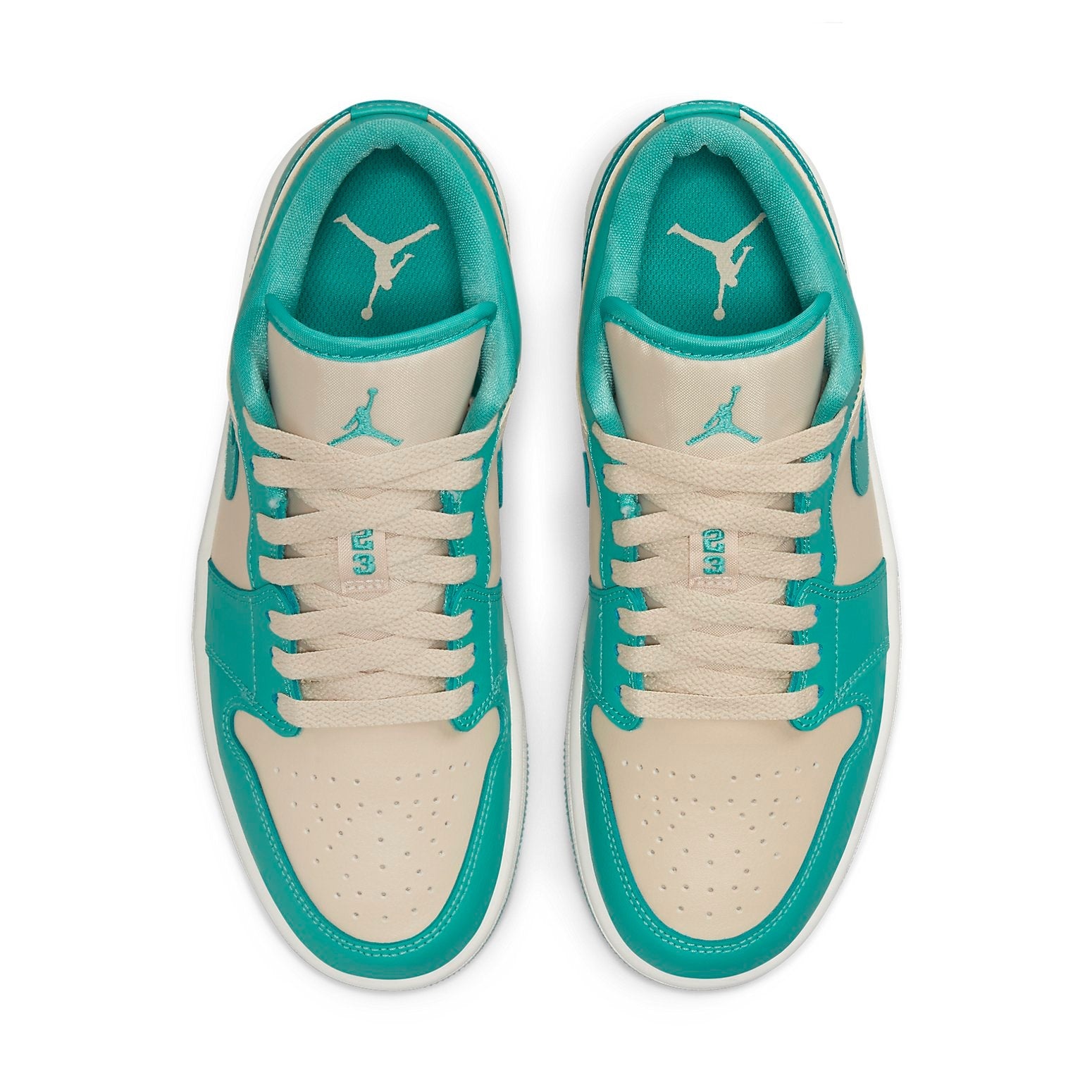 (WMNS) Air Jordan 1 Low 'Tropical Teal Sandy Beige' DC0774-131 - 4