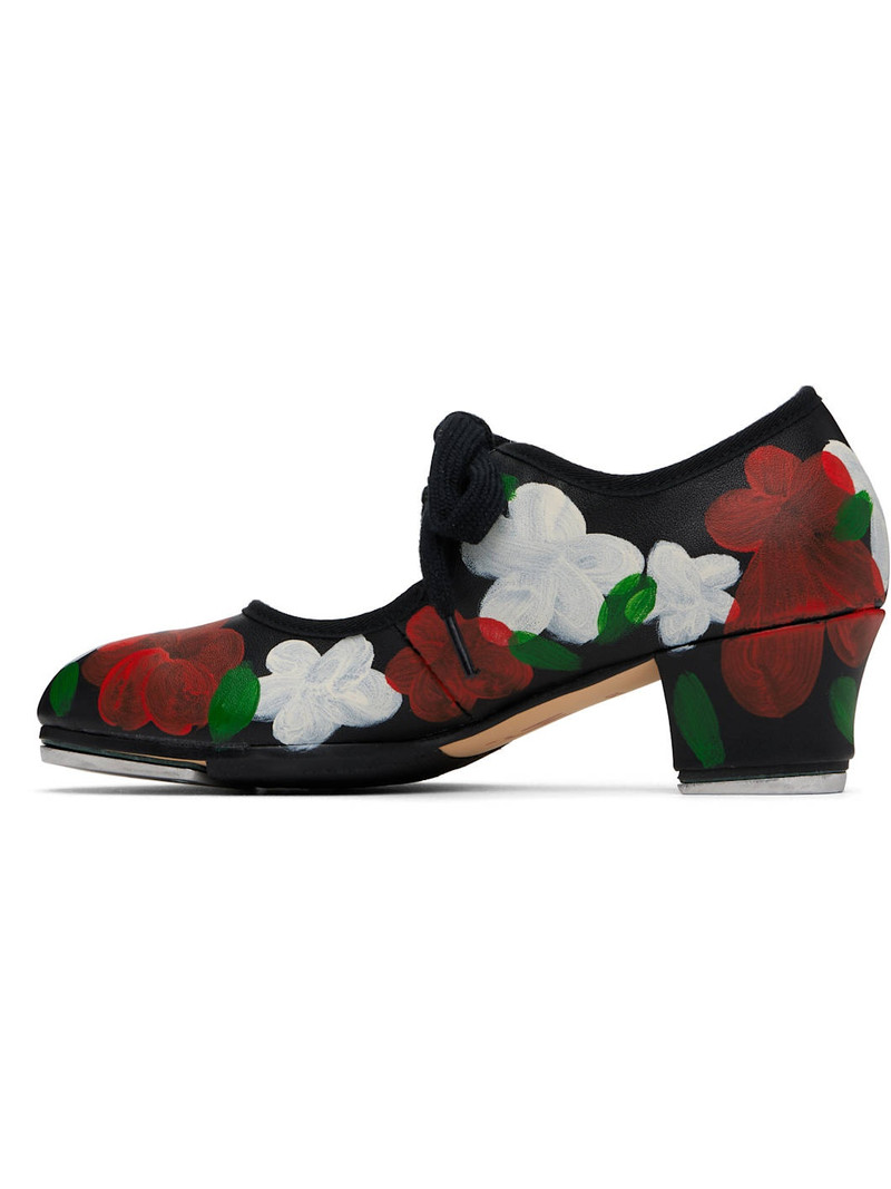 Comme Des Garçons Black Flowers Tap Dance Shoes outlook