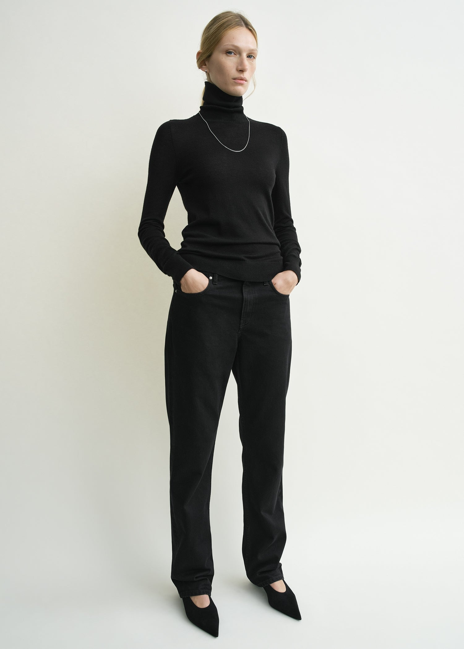 Fine turtleneck black - 3