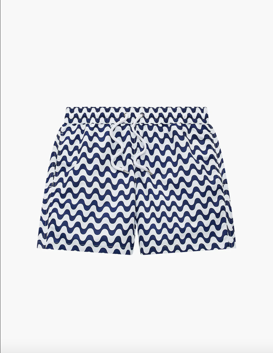 Rio Swim Shorts Copacabana Print Navy - 2