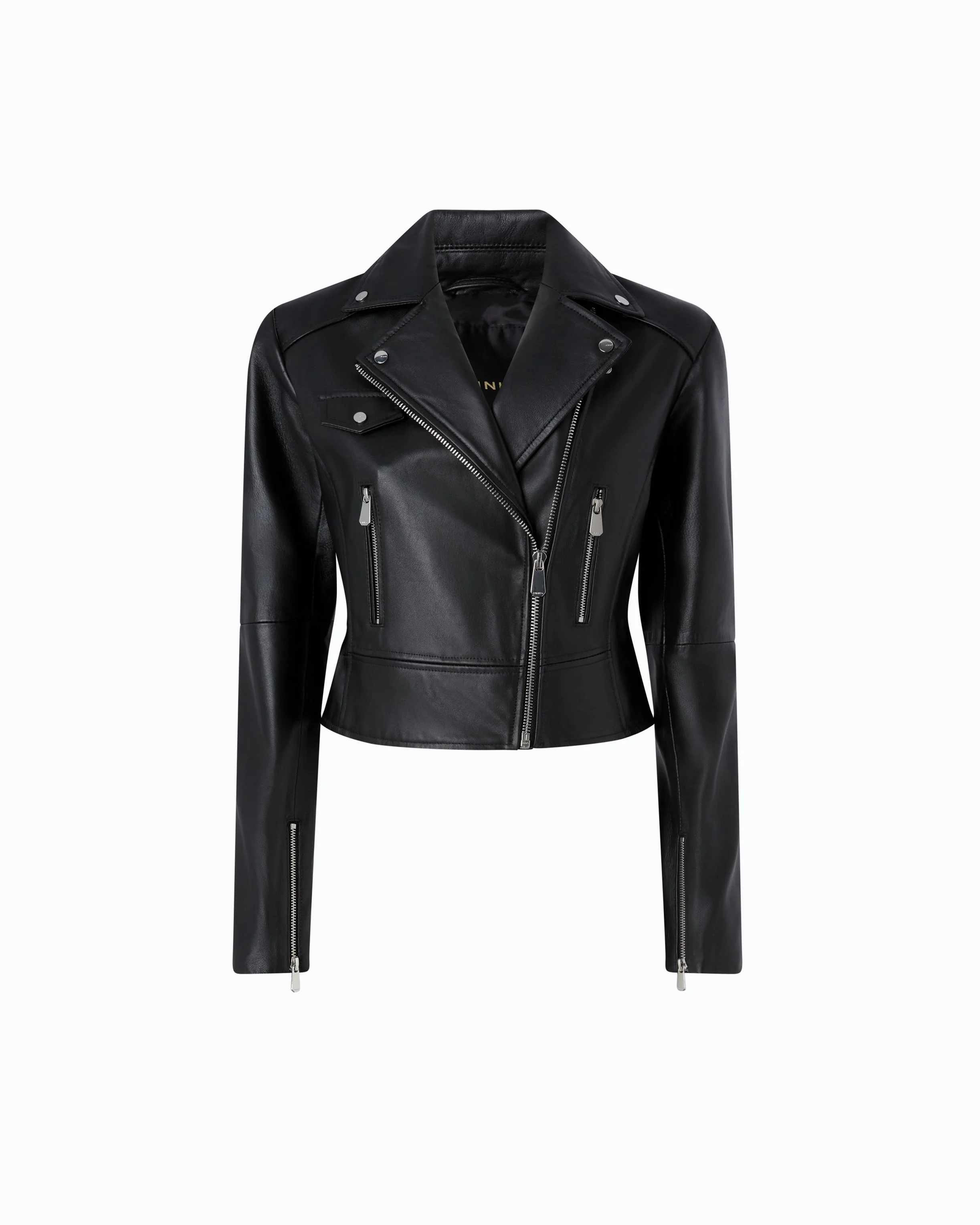 NAPPA LEATHER BIKER-STYLE JACKET - 1