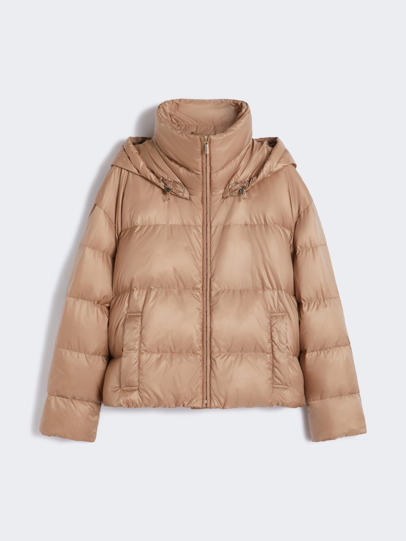 TREBI Hooded down jacket in water-repellent fabric 1