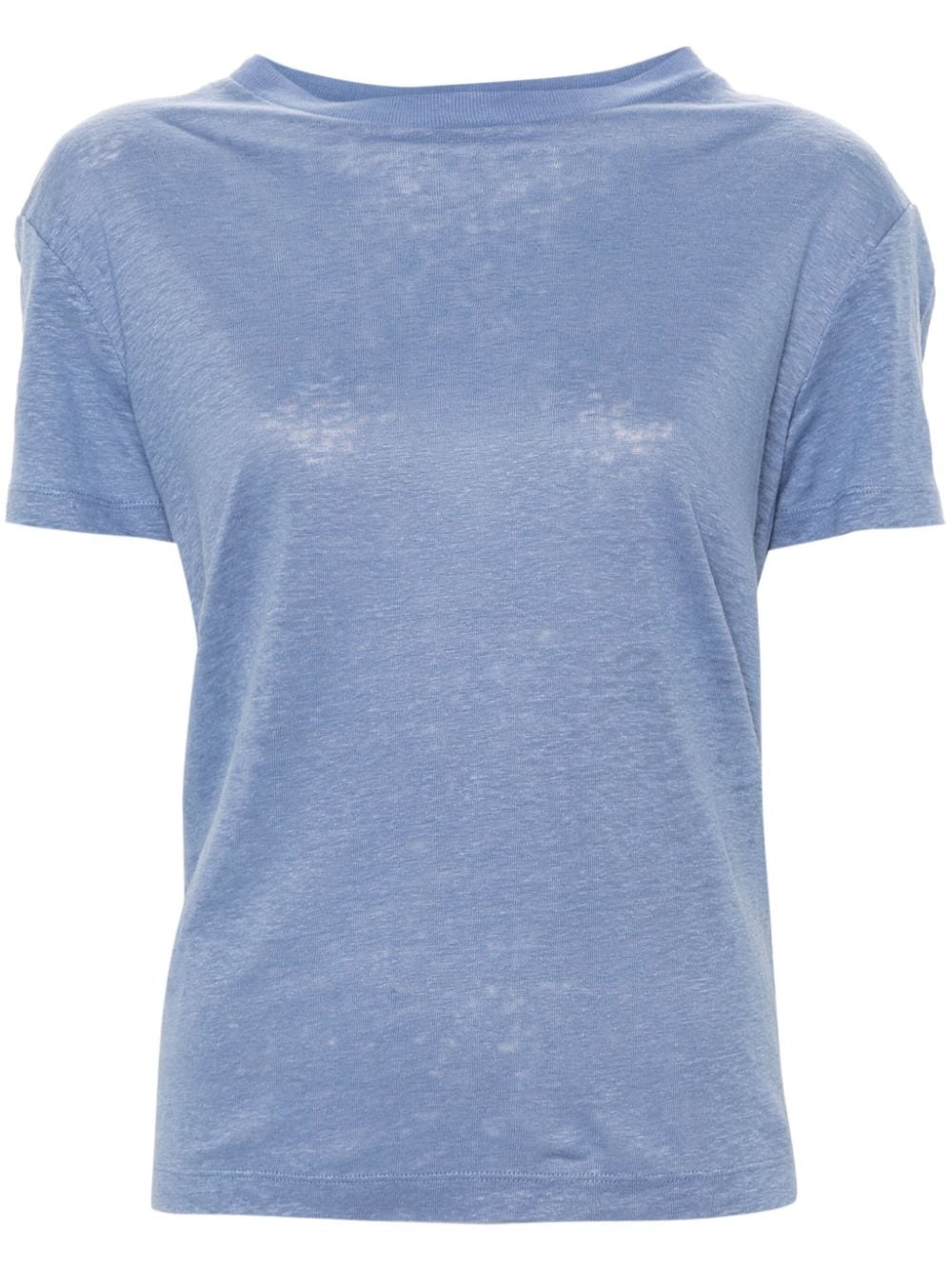 short-sleeve linen T-shirt - 1
