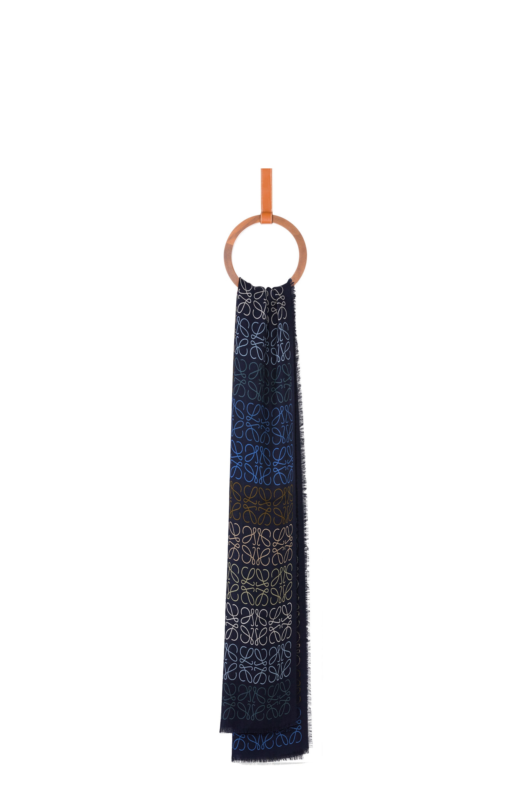 LOEWE Anagram scarf in wool and cashmere - 1