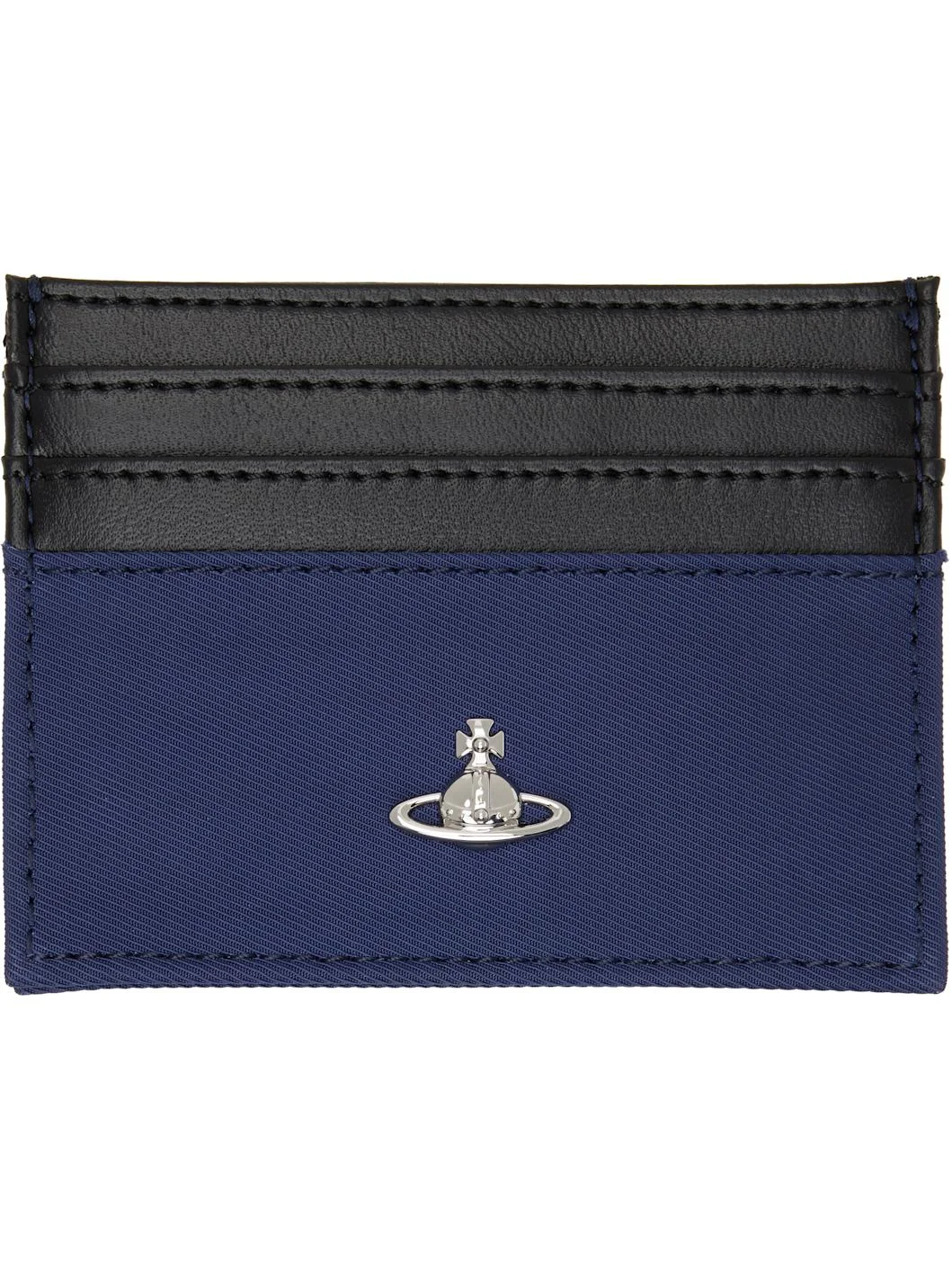 Black & Blue Flat Card Holder - 1