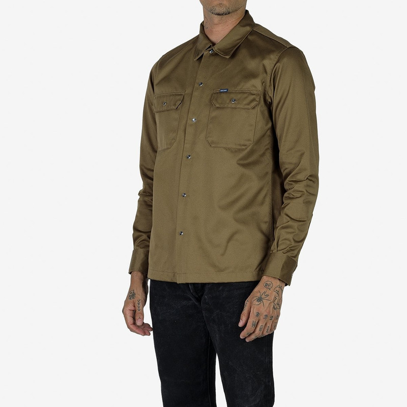 Iron Heart IHSH-383-BRN 9oz T/C Mechanic Shirt - Brown outlook
