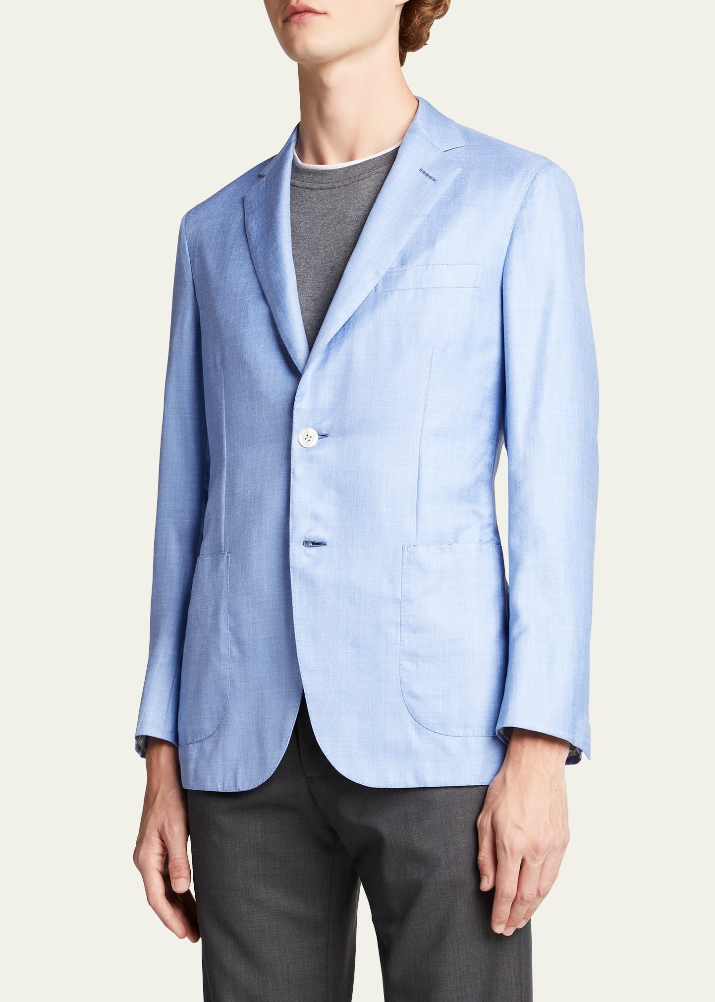 Men's Soft Cashmere-Blend Sport Jacket - 4