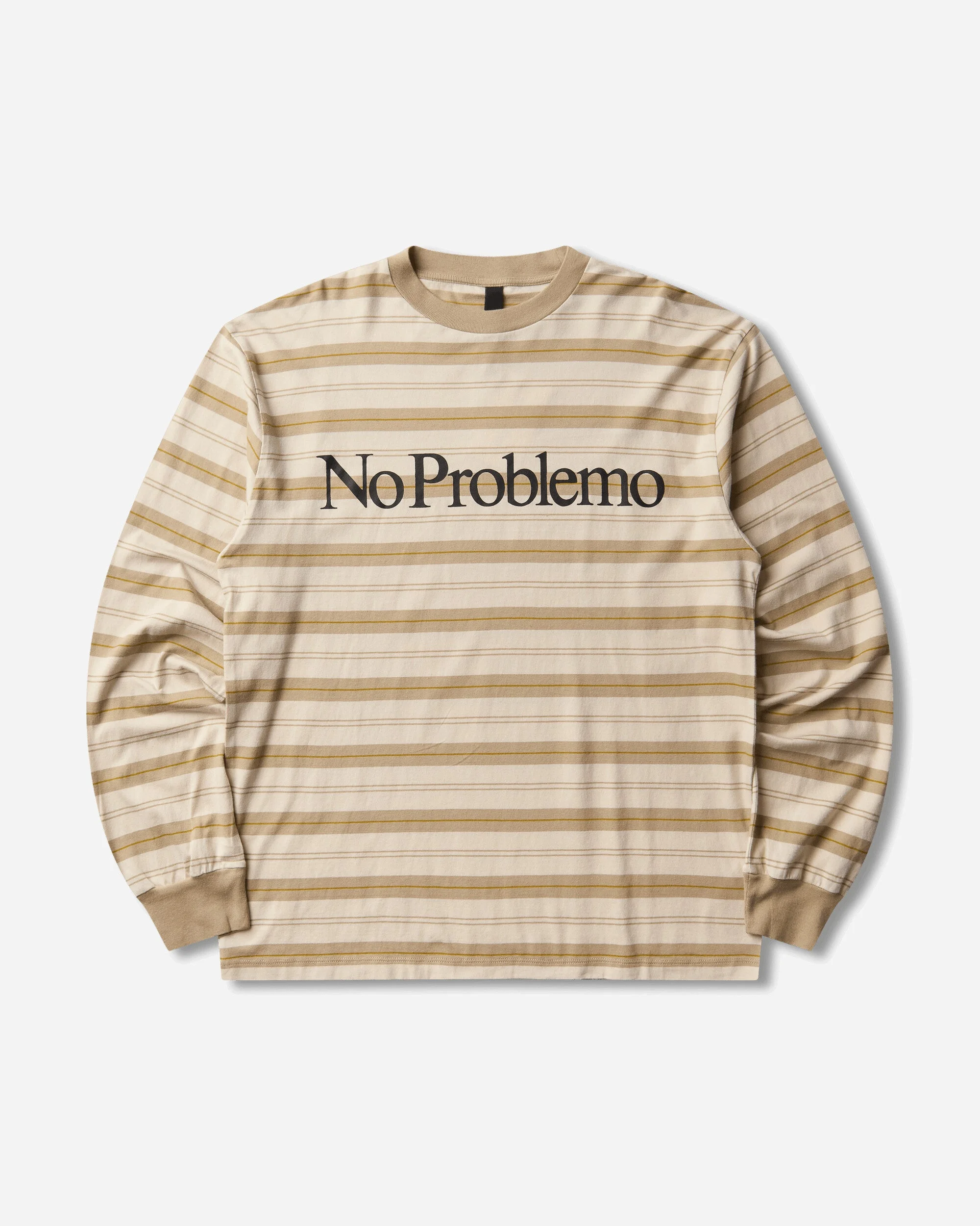 Striped Longsleeve T-Shirt Sand - 1