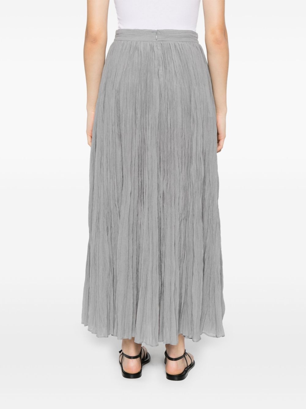 crinkled plissé skirt - 4