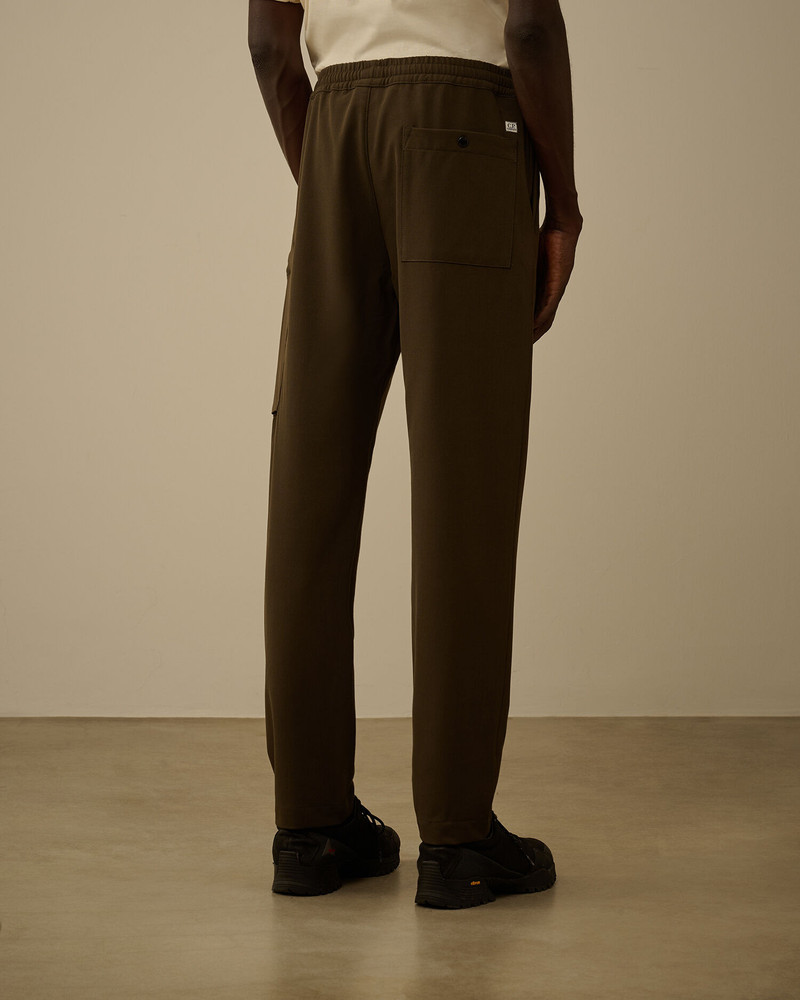 Wool Gabardine Regular Cargo Pants 4