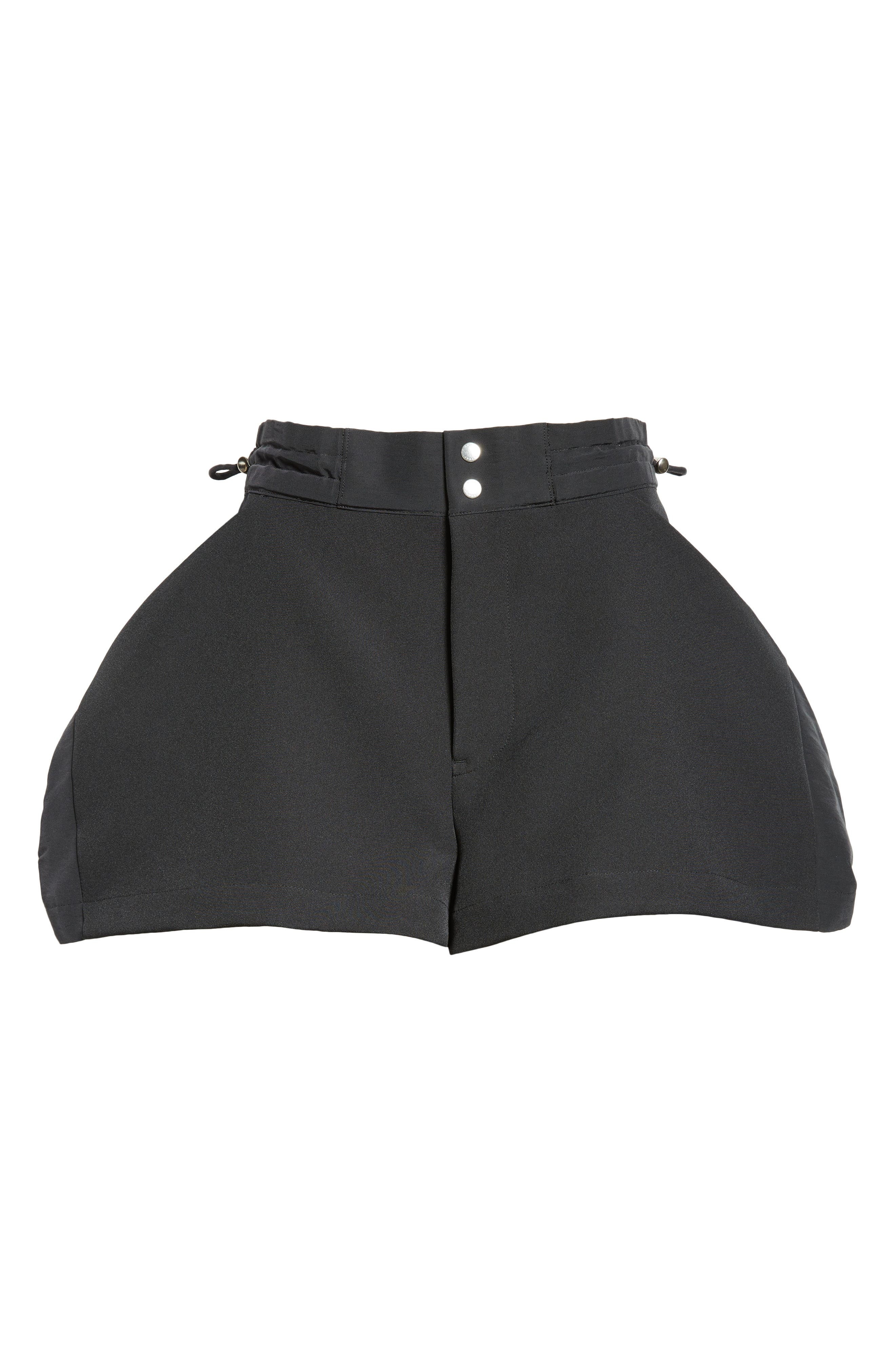 ✨美品✨24ss✨sacai✨Cotton Gabardine Shorts sacai Sacai Mixed Media Flared Shorts in Black at Nordstrom