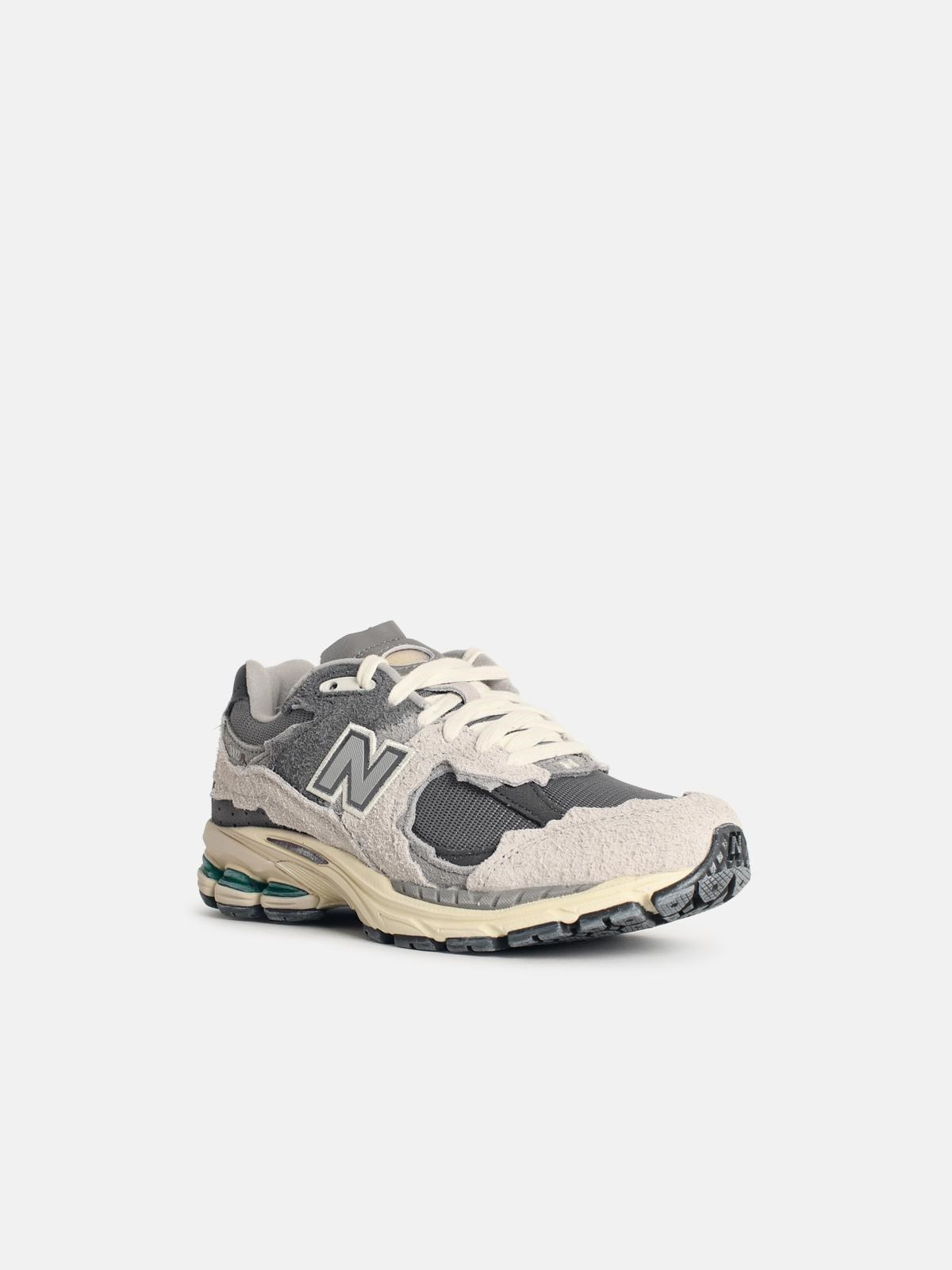 '2002 R' GREY FABRIC SNEAKERS - 2