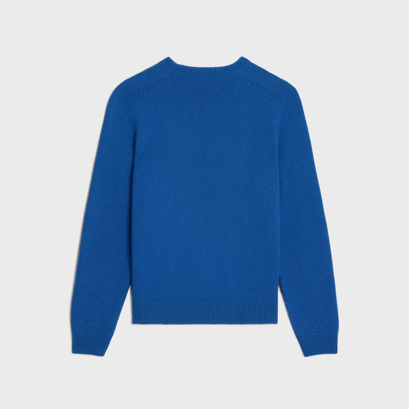CELINE triomphe crew neck sweater in cashmere wool outlook