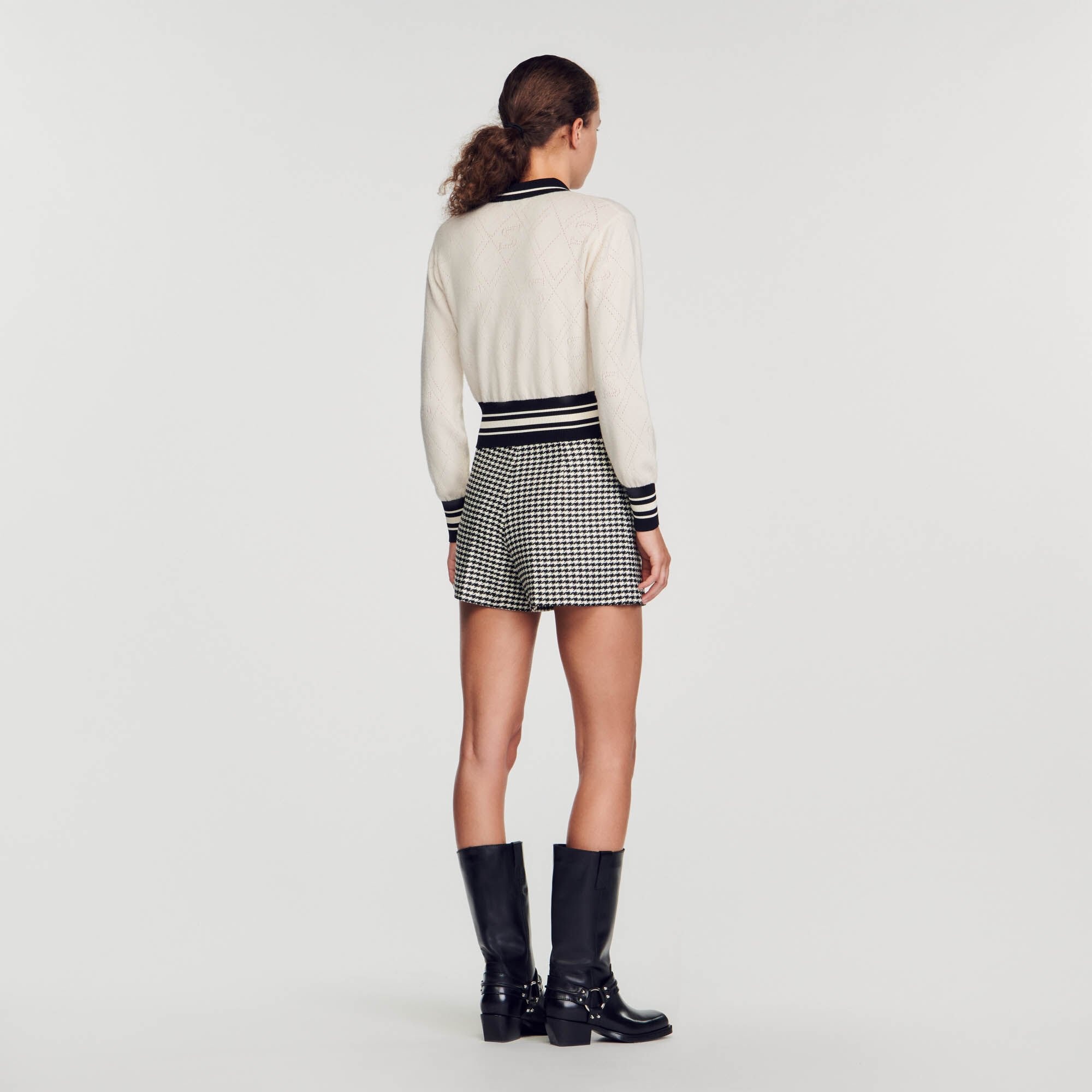 TWO-TONE CARDIGAN - 6