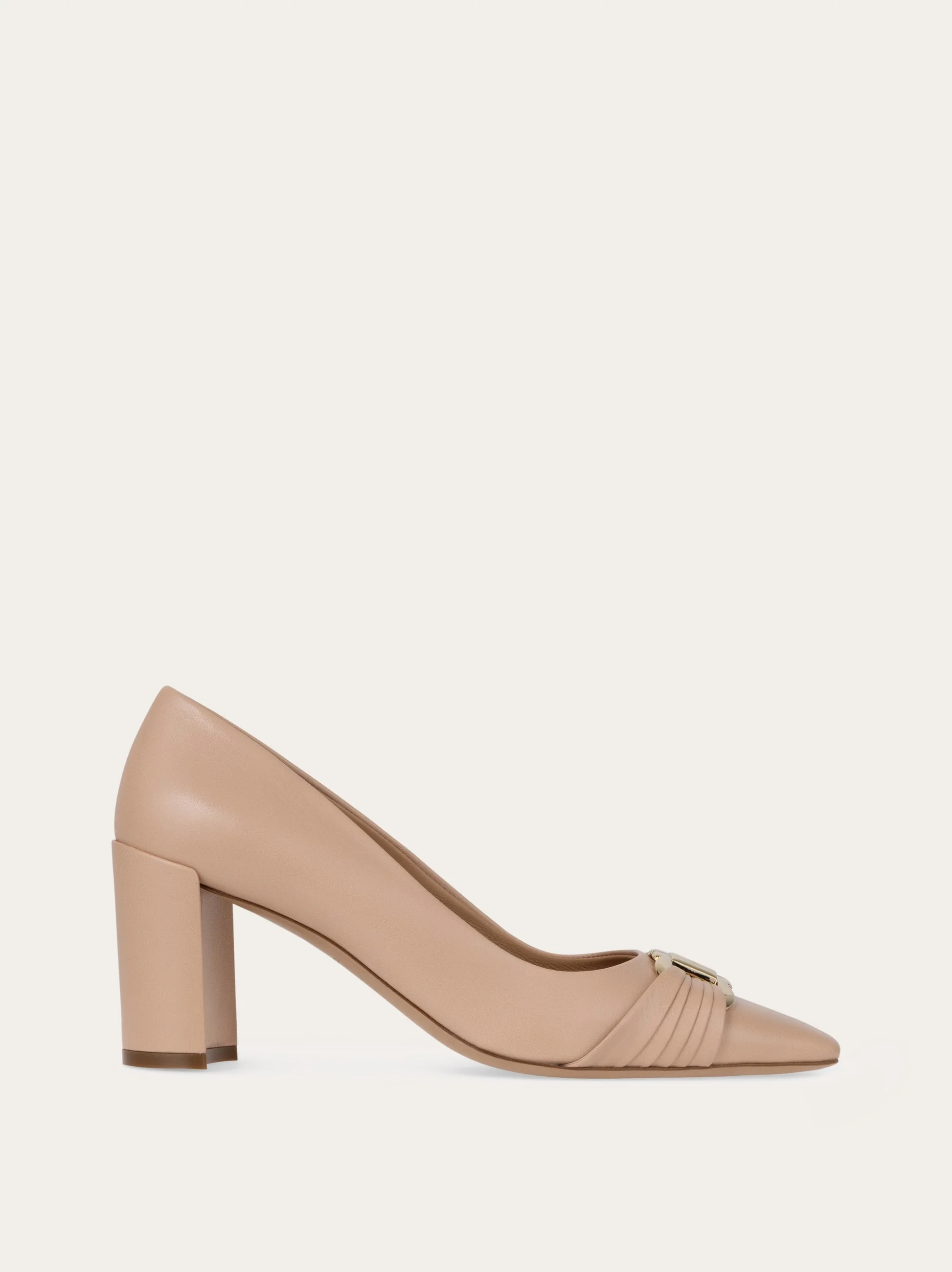 Gancini ornament pump with bock heel - 1