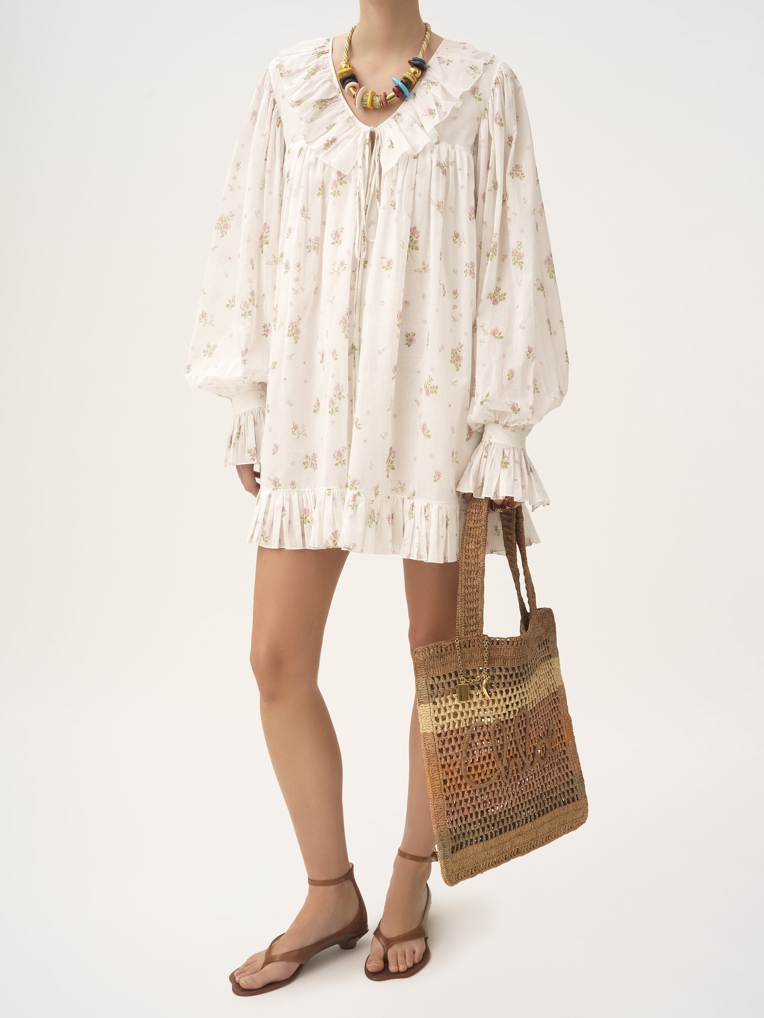 SUMMER BANANA TOTE BAG IN RAFFIA - 8