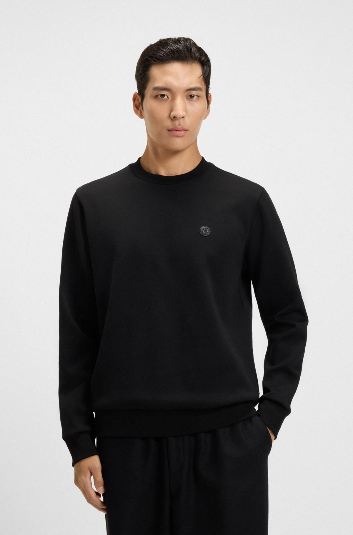 SWEATSHIRT WITH DOUBLE B MONOGRAM - 2