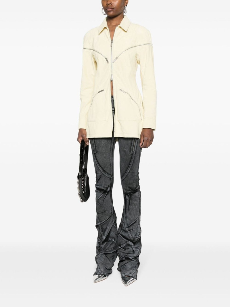 GCDS all-around-zip suede jacket outlook
