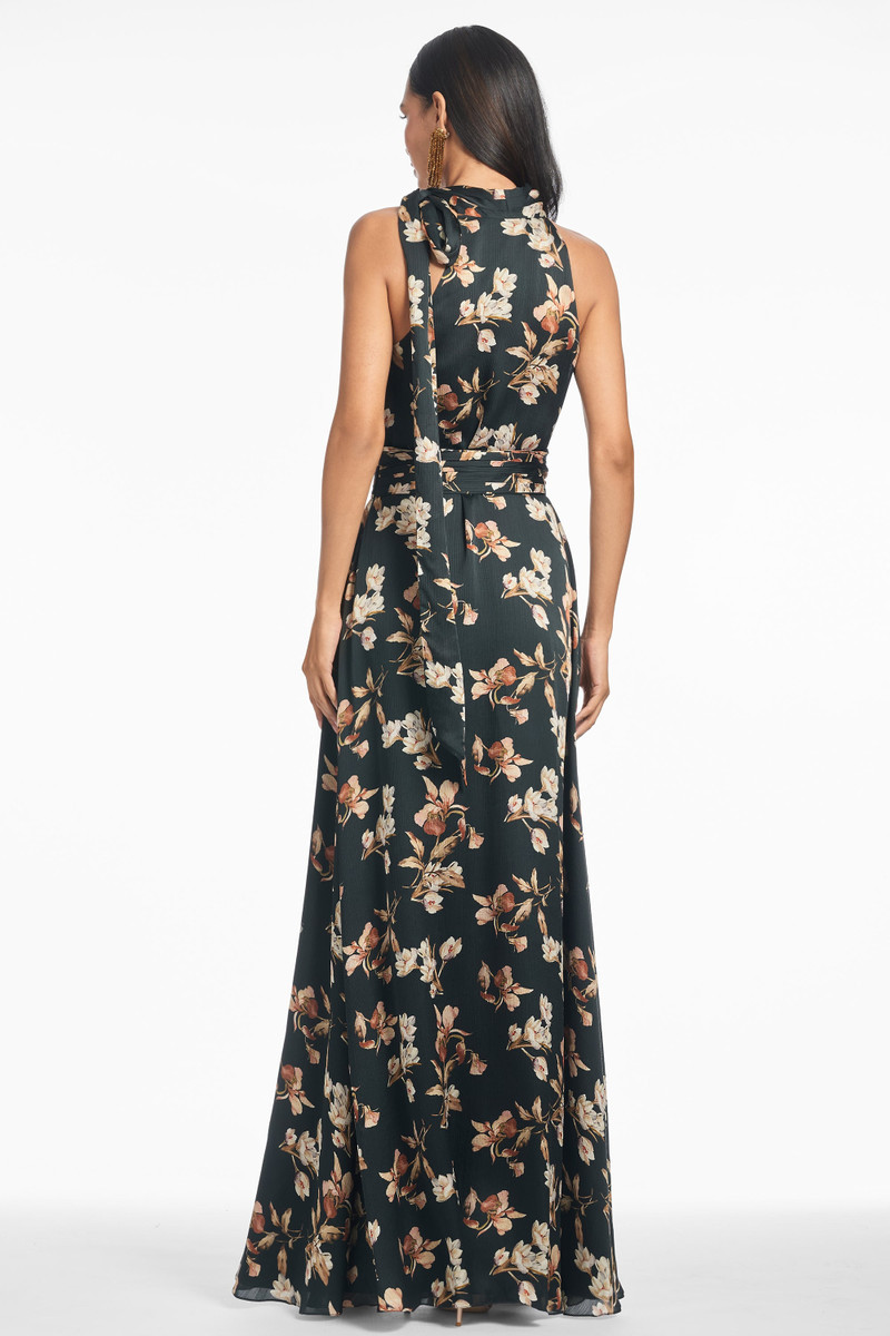 Kayla Gown - Black Venetia Petal 3