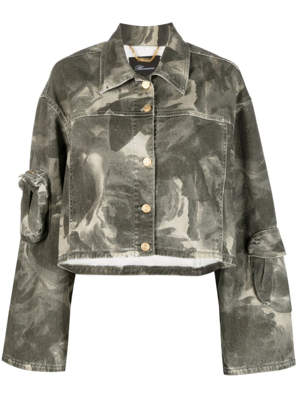 abstract-print jacket - 1