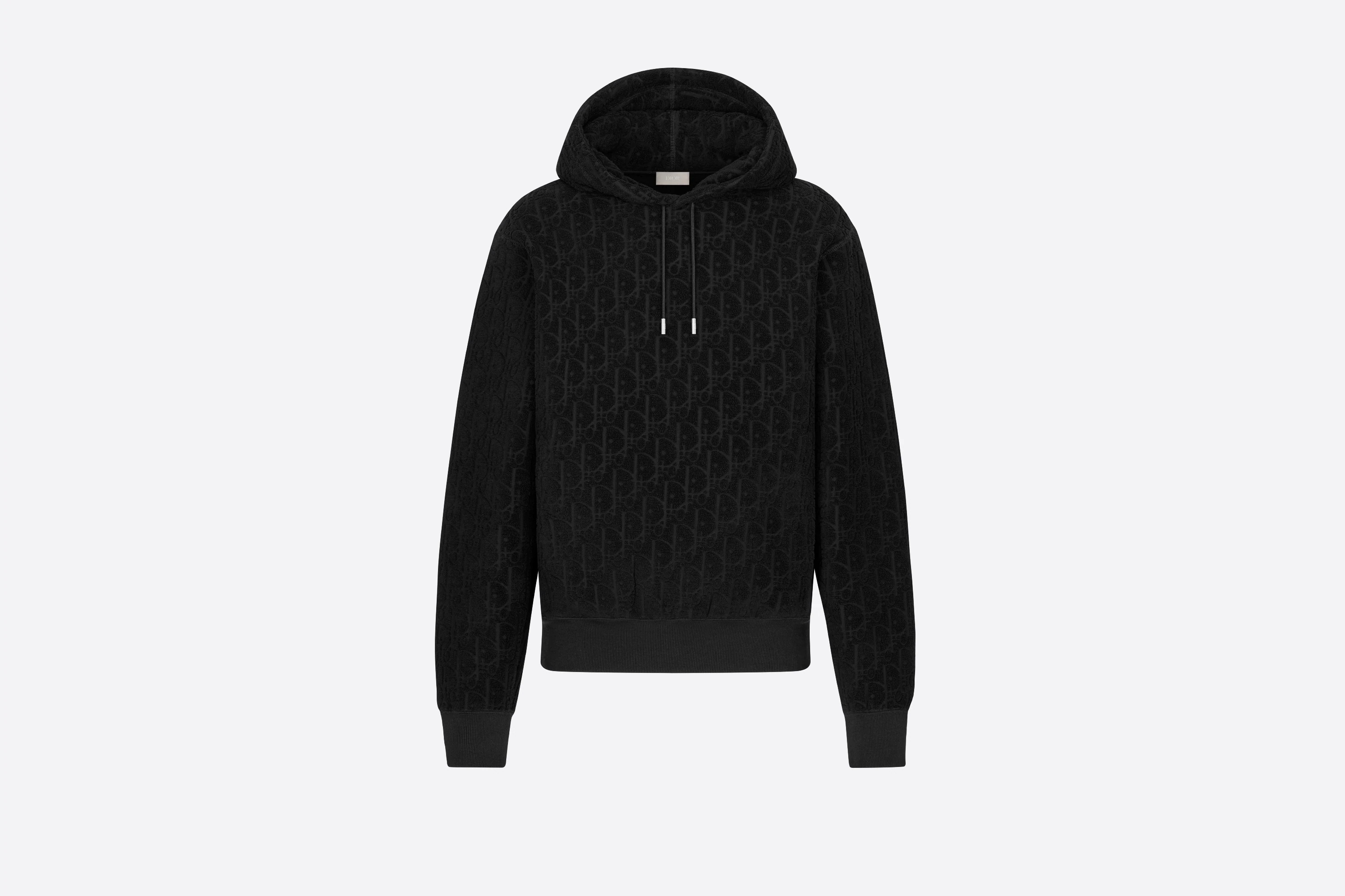 Oversized Dior Oblique Hooded Sweatshirt - 1