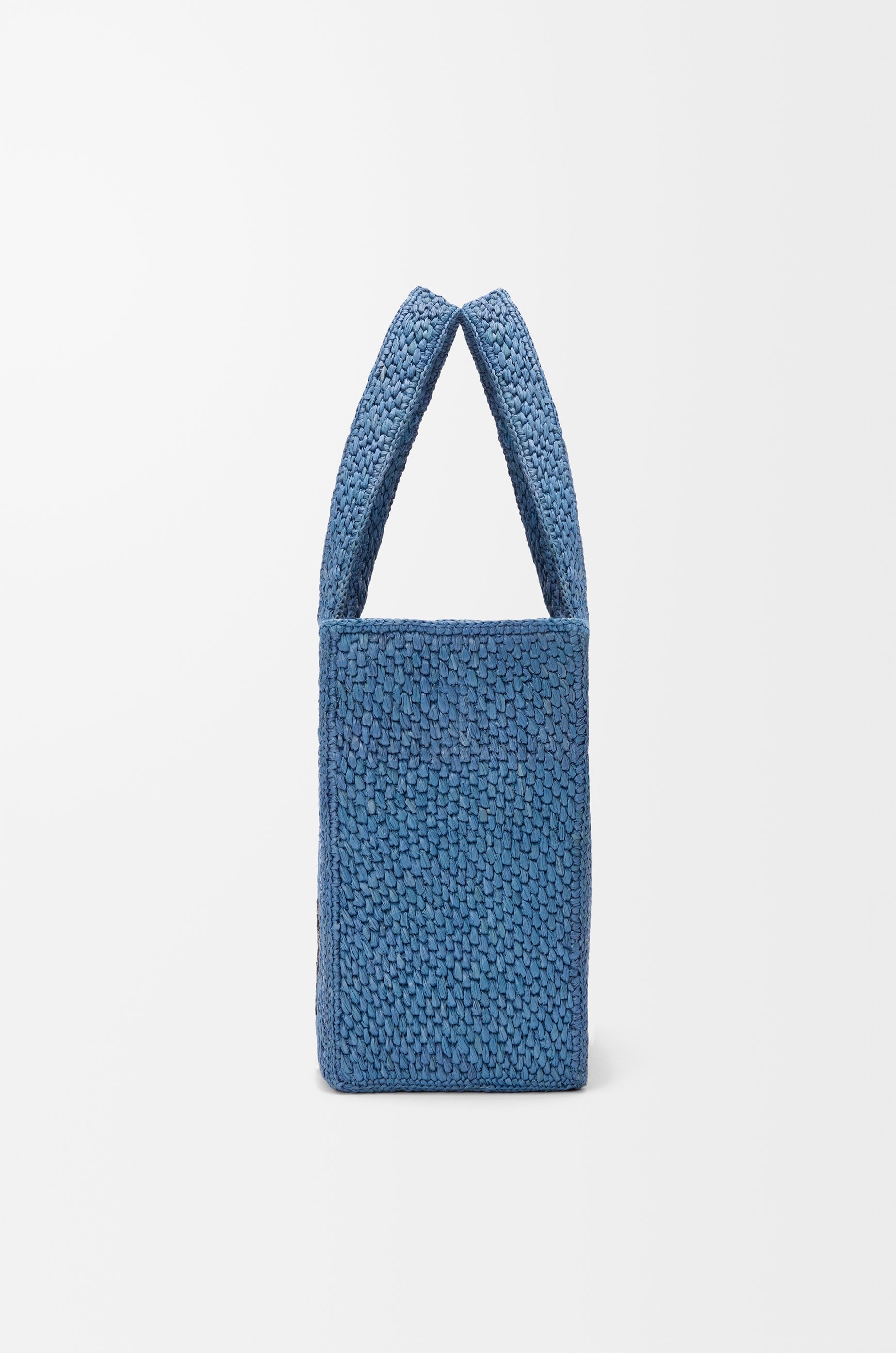 Medium LOEWE Font tote in raffia - 5